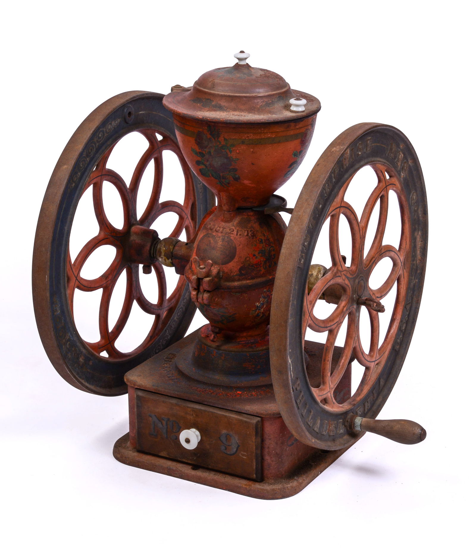 Enterprise Manufacturing Co. Large Cast Iron Coffee Grinder. (1 of 4)