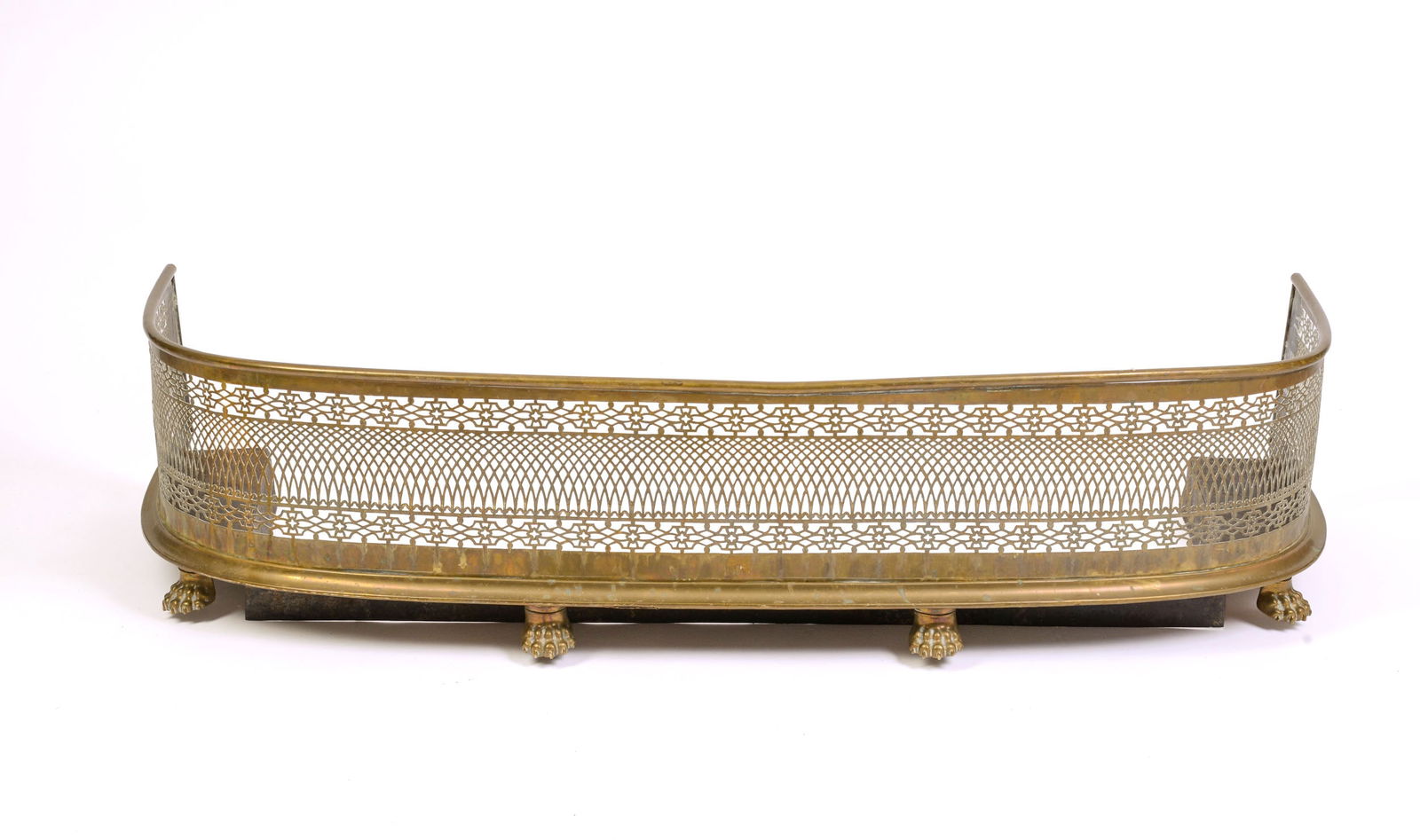 Federal Brass Fireplace Fender. (1 of 3)