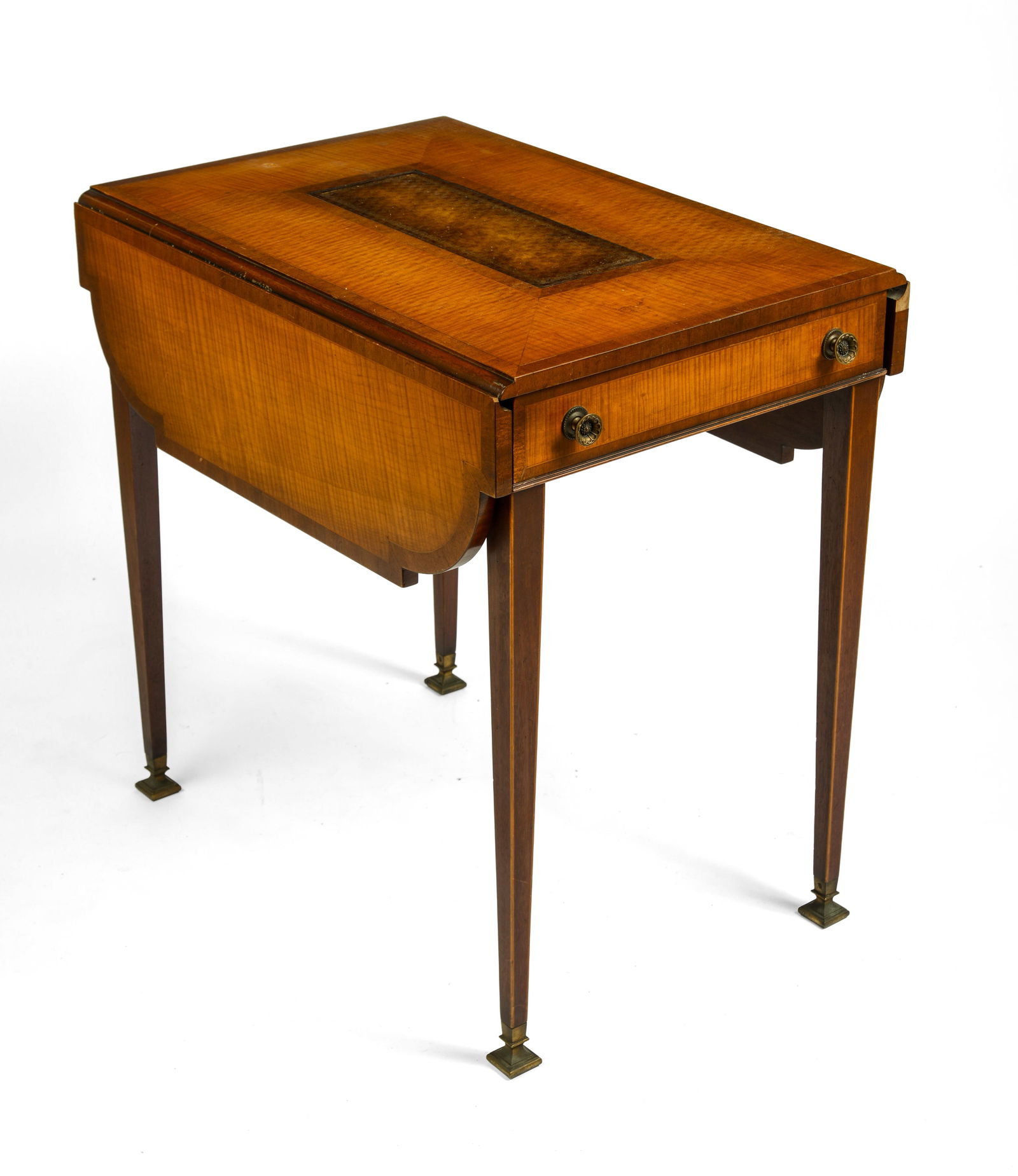 Tiger Maple Pembroke Table. (1 of 7)