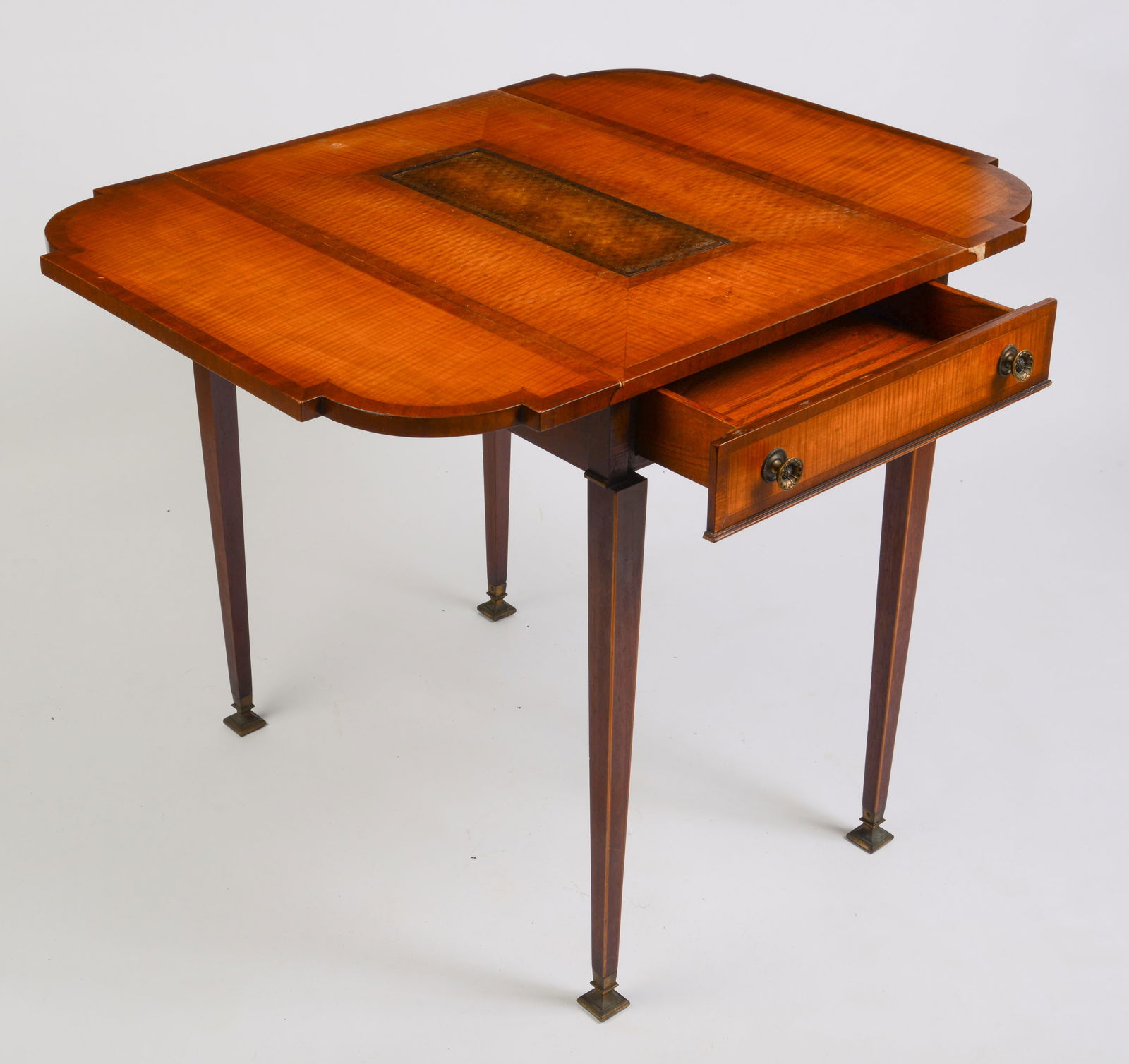 Tiger Maple Pembroke Table. - 3