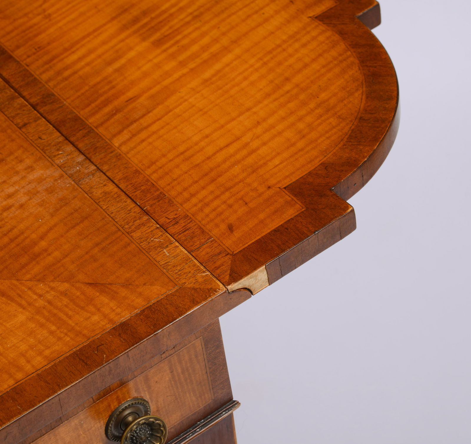 Tiger Maple Pembroke Table. - 4