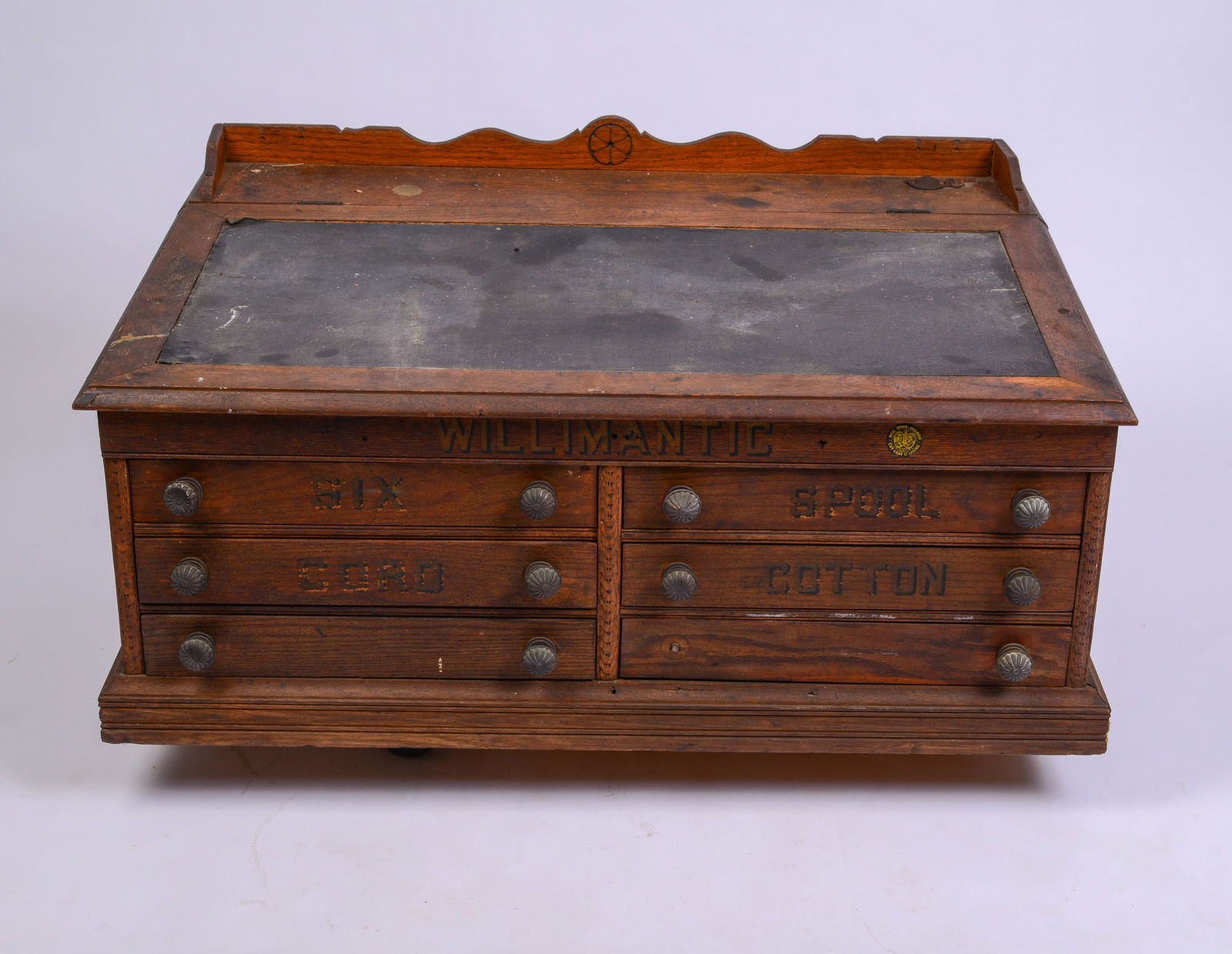 Willimantic Countertop Thread Cabinet. - 2