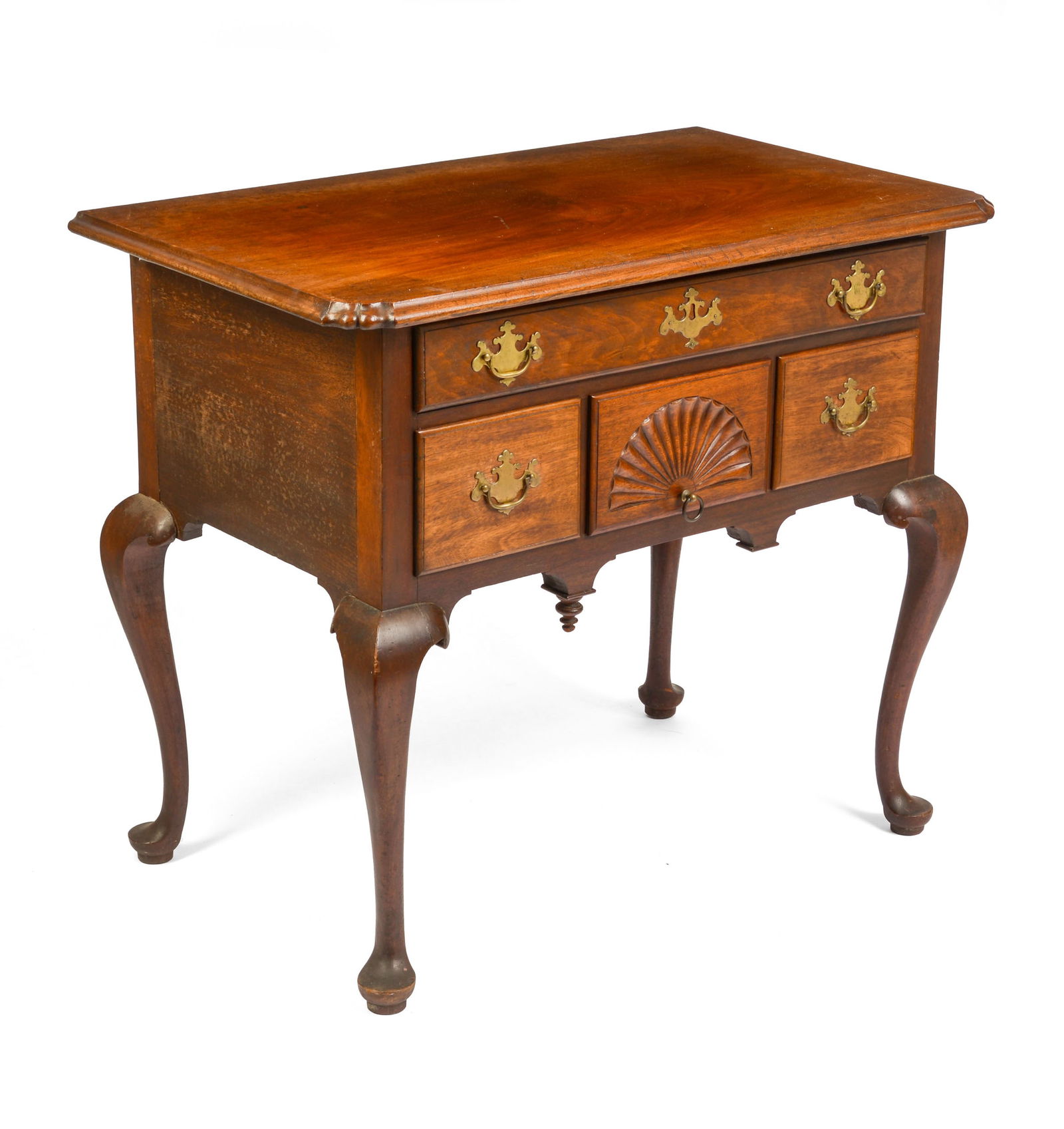 19th C Mahogany Queen Anne Lowboy (1 of 6)