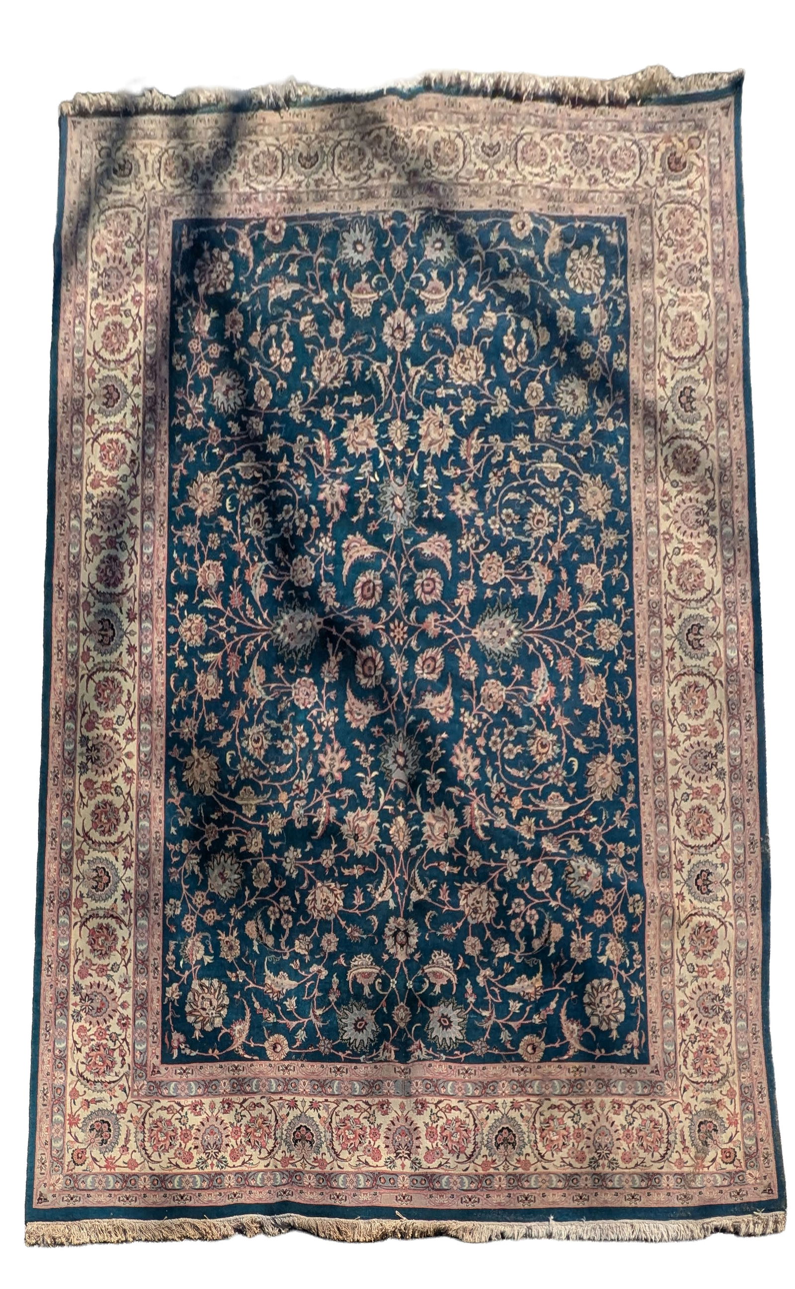 Kashan Rug: 10 feet 2 inches x 14 inches 5 inches.