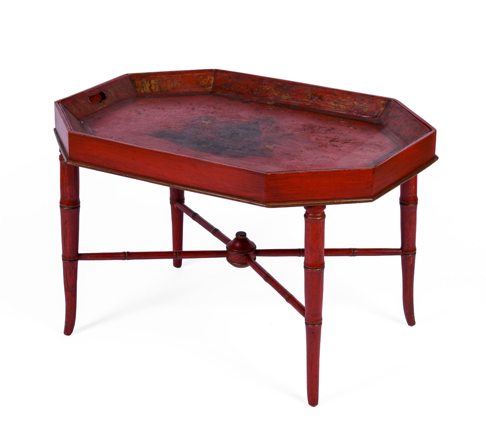 Continental Tray Table in Red Paint. (1 of 5)