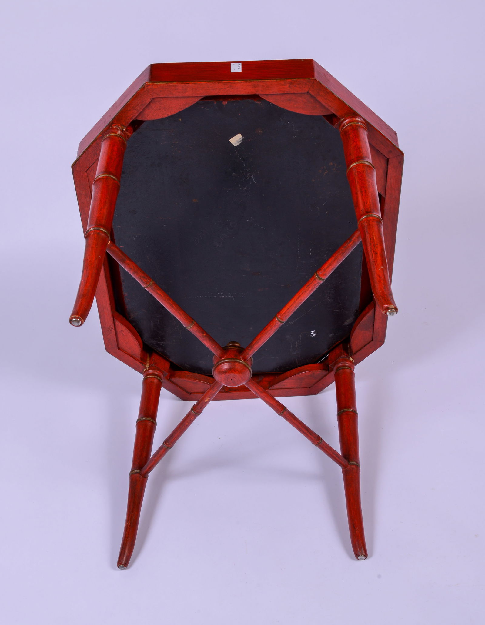 Continental Tray Table in Red Paint. - 5