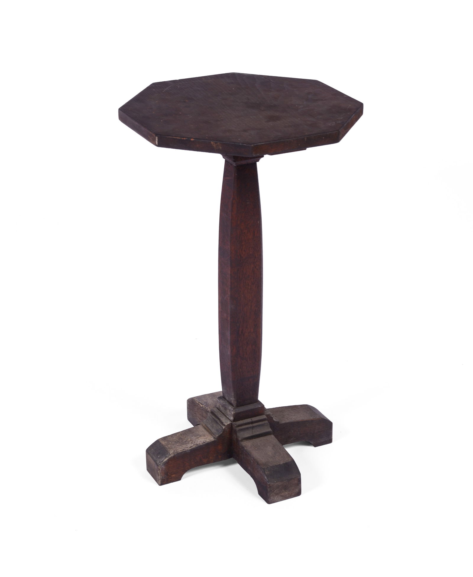 Early Oak Candle Stand. (1 of 4)