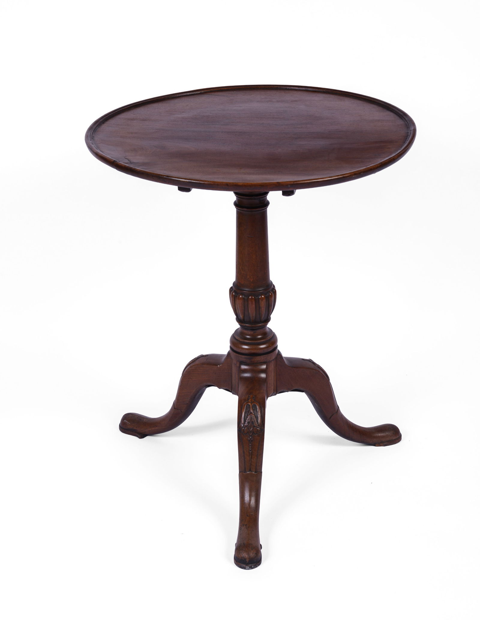 Pennsylvania Mahogany Tilt Top Candle Stand. (1 of 4)