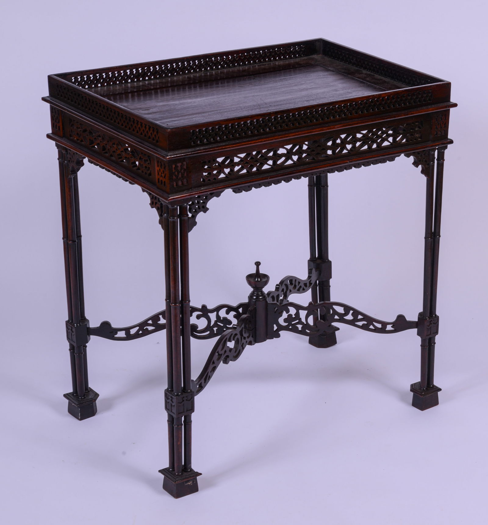 Chippendale Style Mahogany Tea Table. - 2