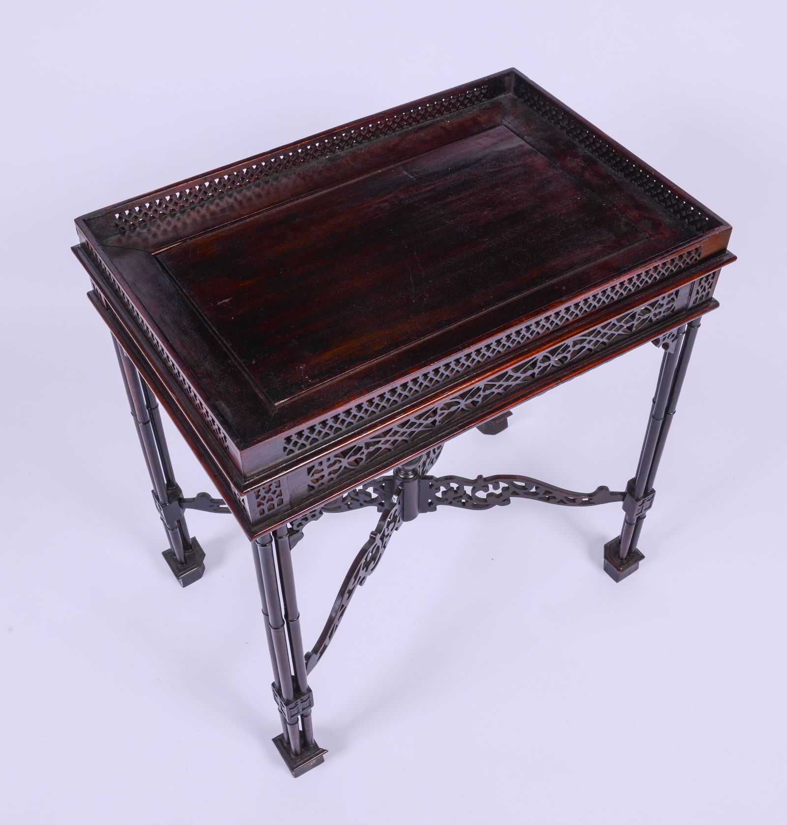 Chippendale Style Mahogany Tea Table. - 3