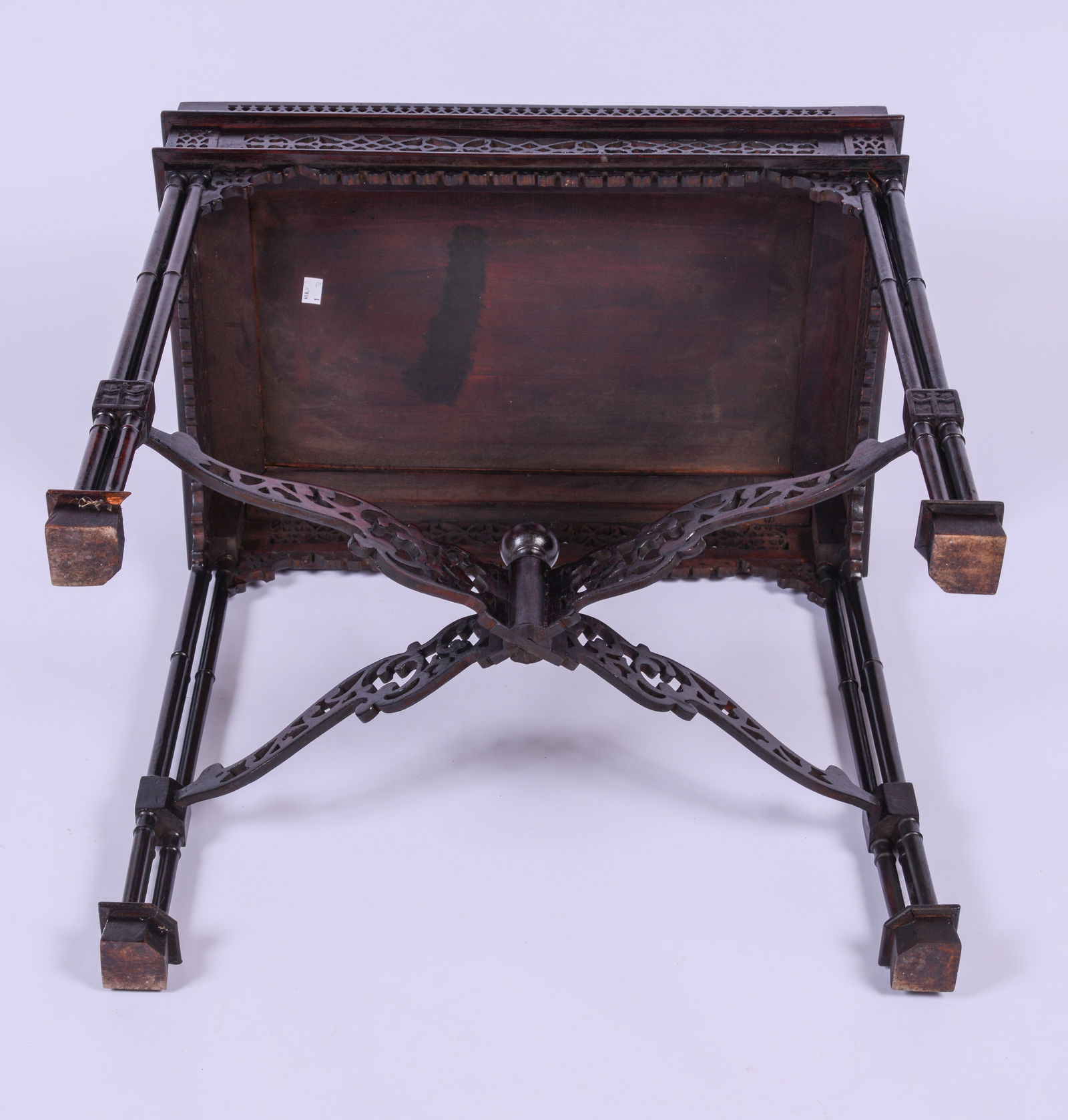 Chippendale Style Mahogany Tea Table. - 4