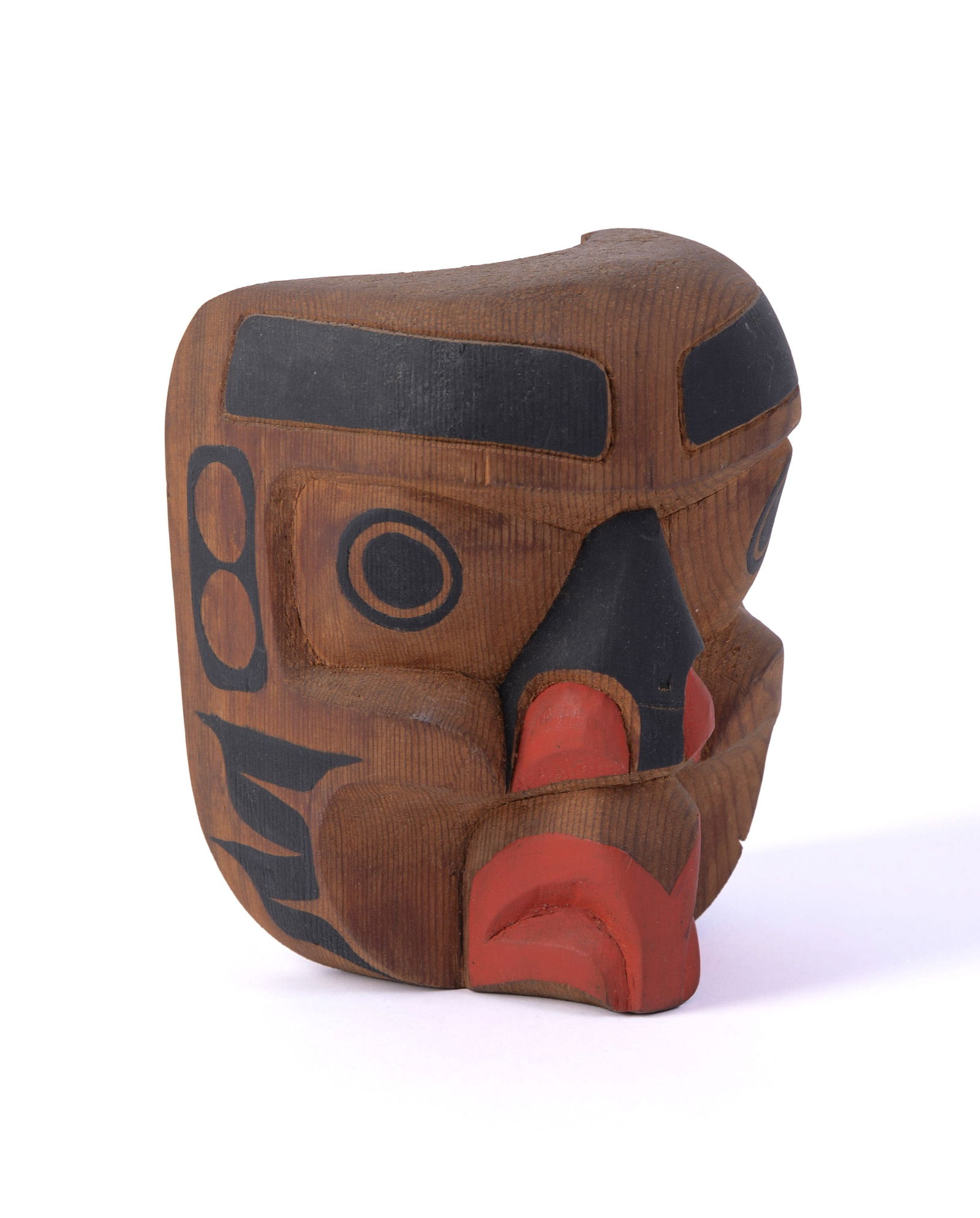 Alex Hunt. Southwest Carved Mask.: 5.5 x 4 inches, signed on verso.