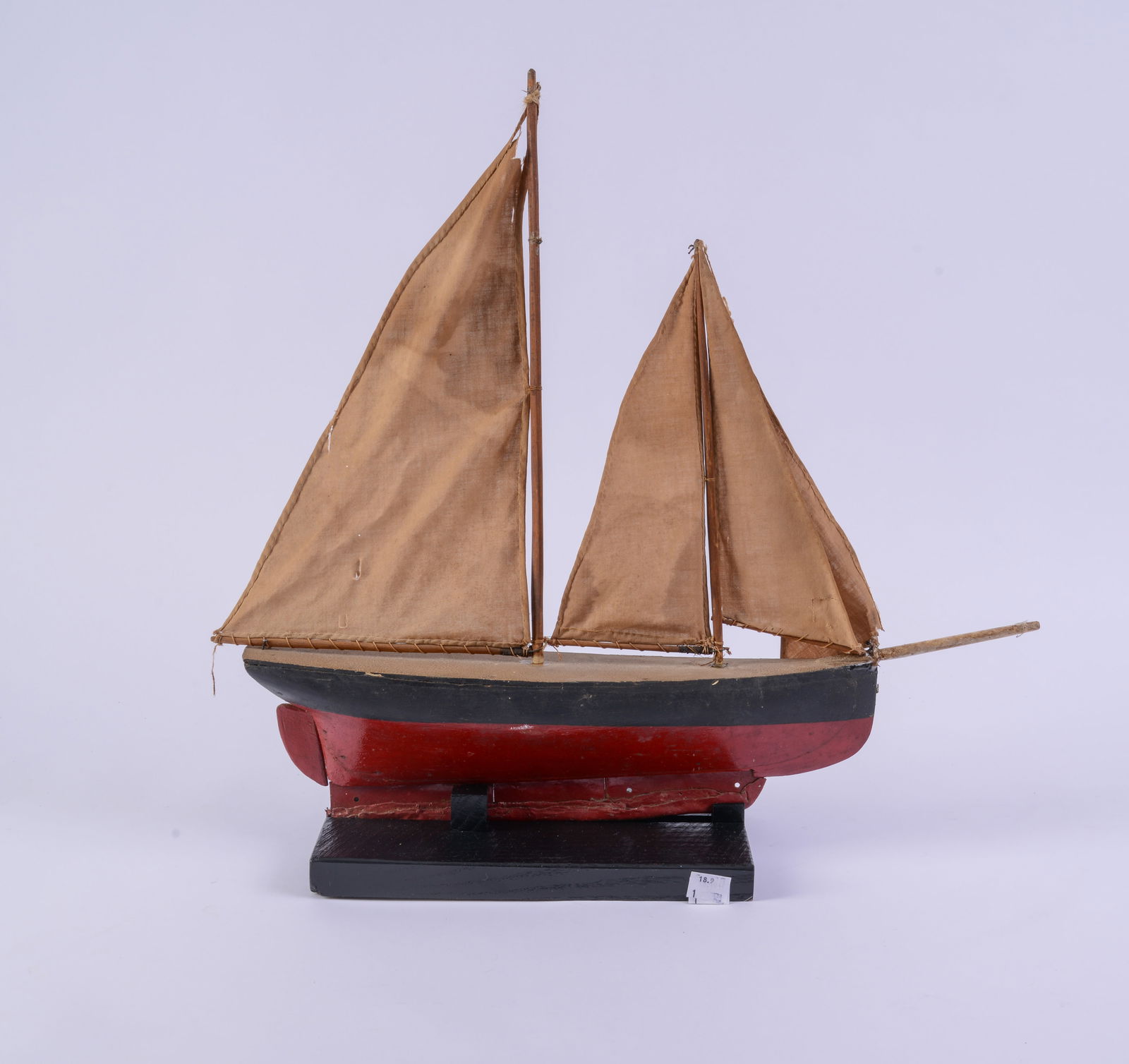 Small Folk Art Ship Model. - 2