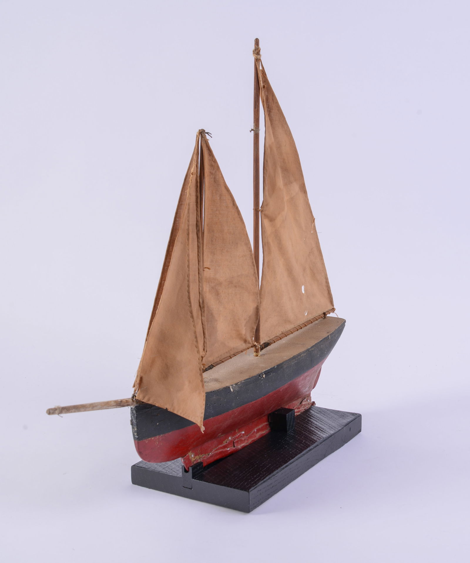 Small Folk Art Ship Model. - 4