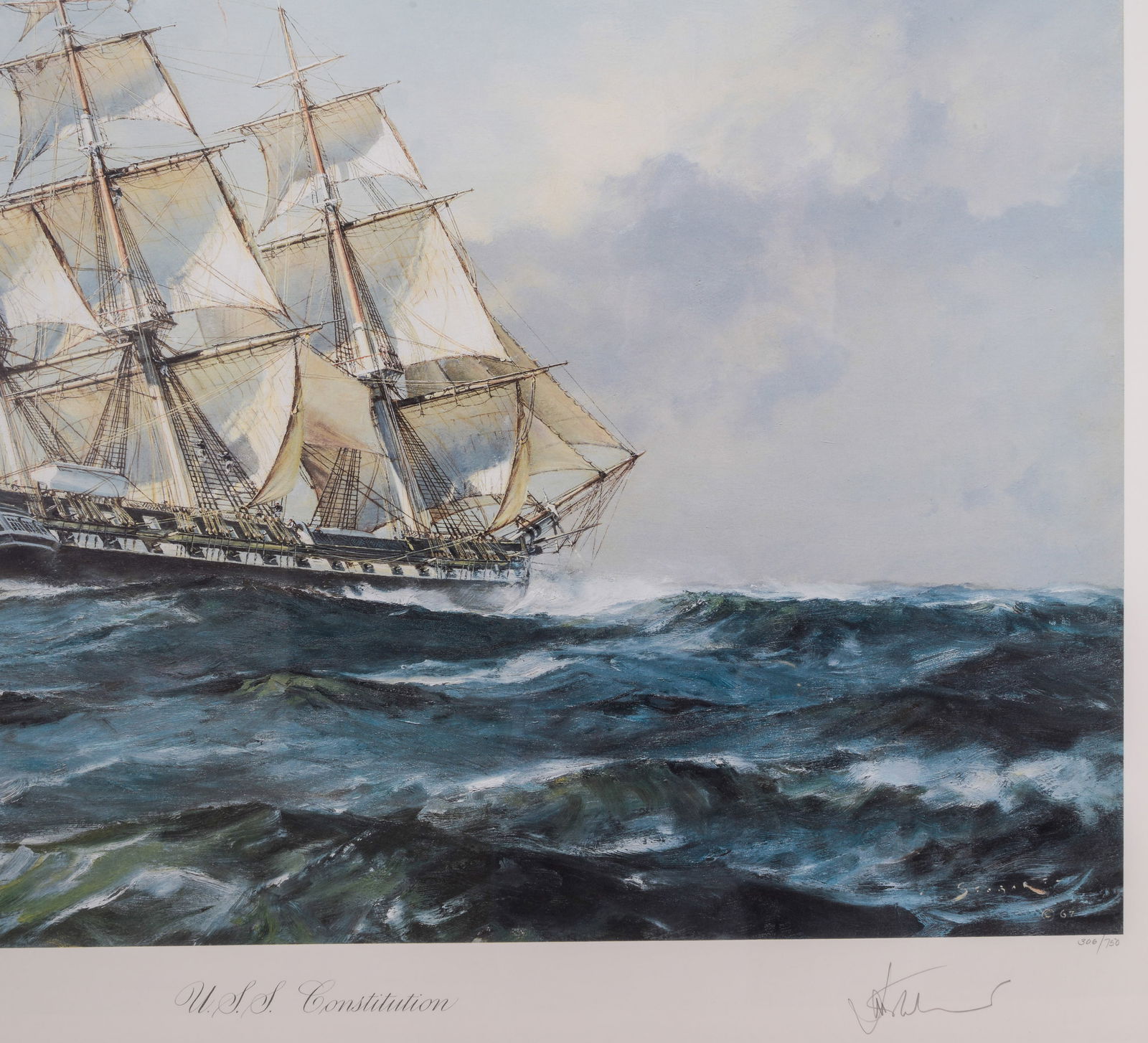 John Stobart. USS Constitution. - 2