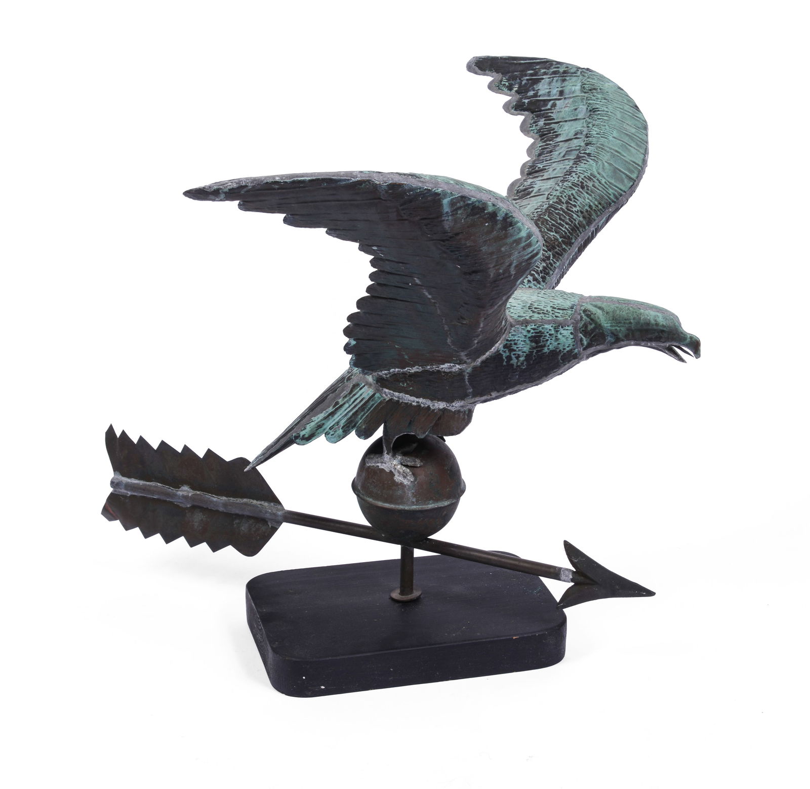 Antique Copper Eagle Weathervane. (1 of 5)
