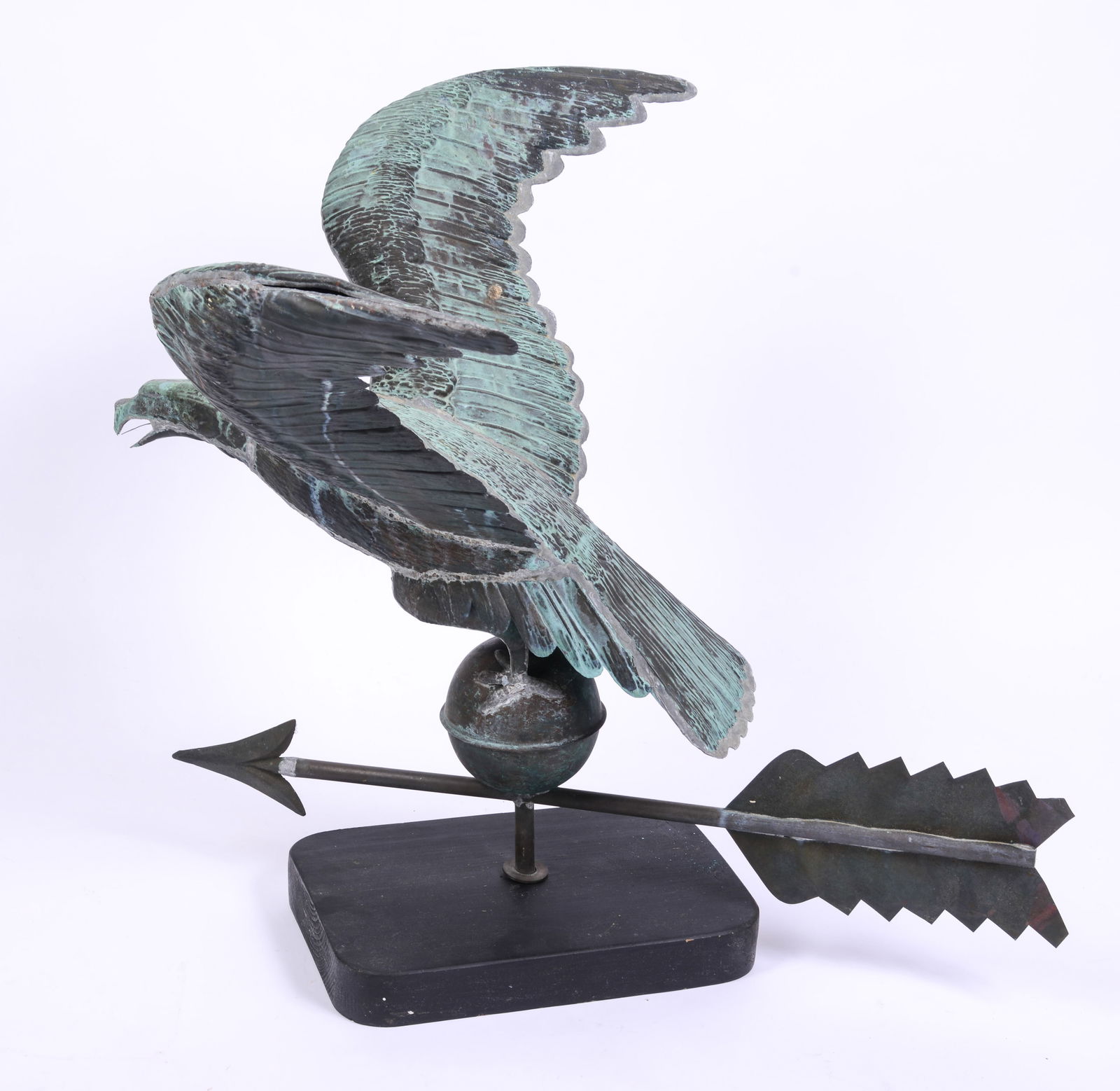 Antique Copper Eagle Weathervane. - 3