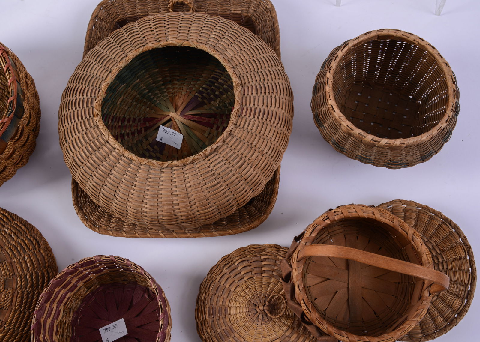 Six Native American Baskets. - 4