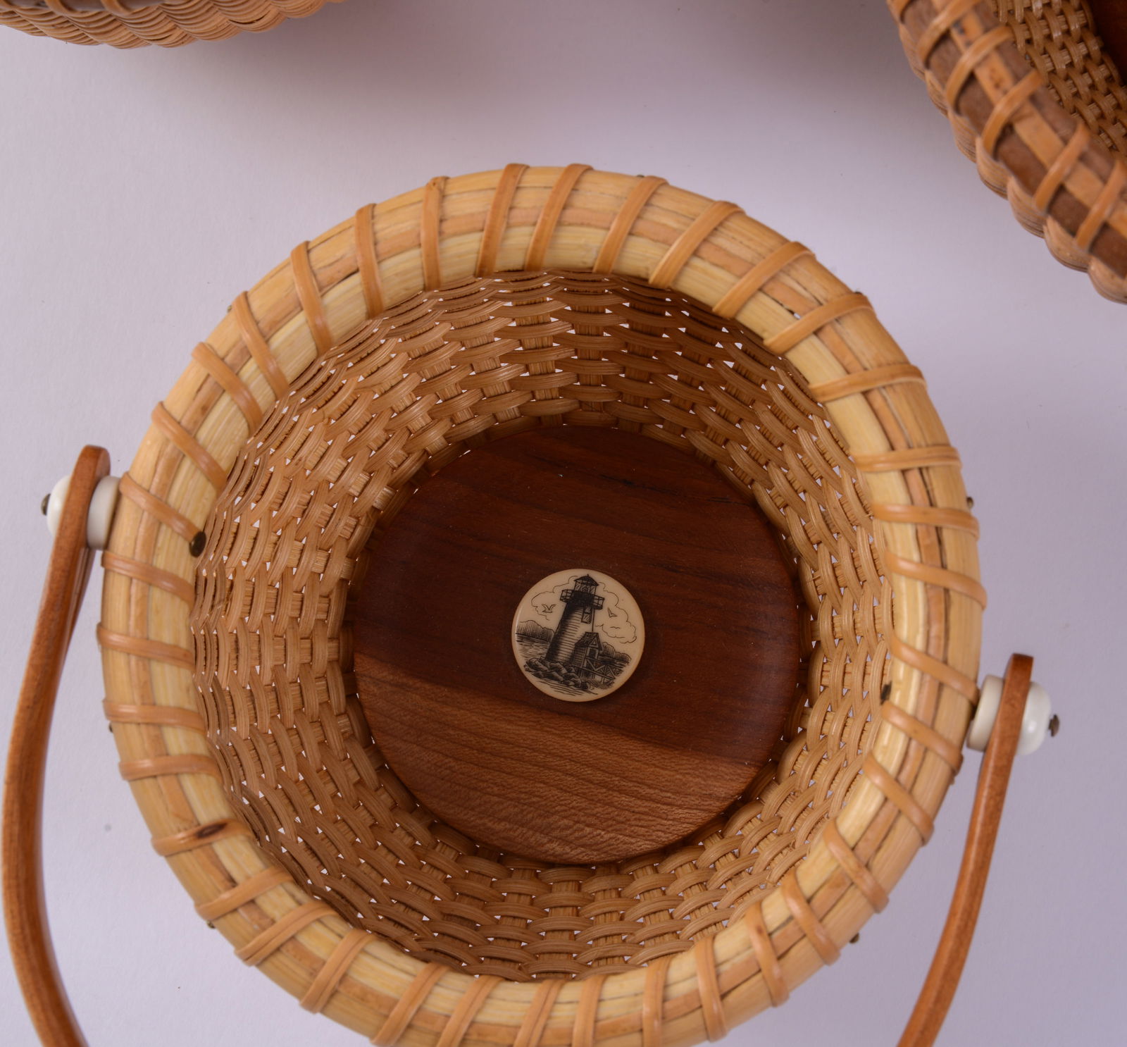 Three Nantucket Baskets. - 4