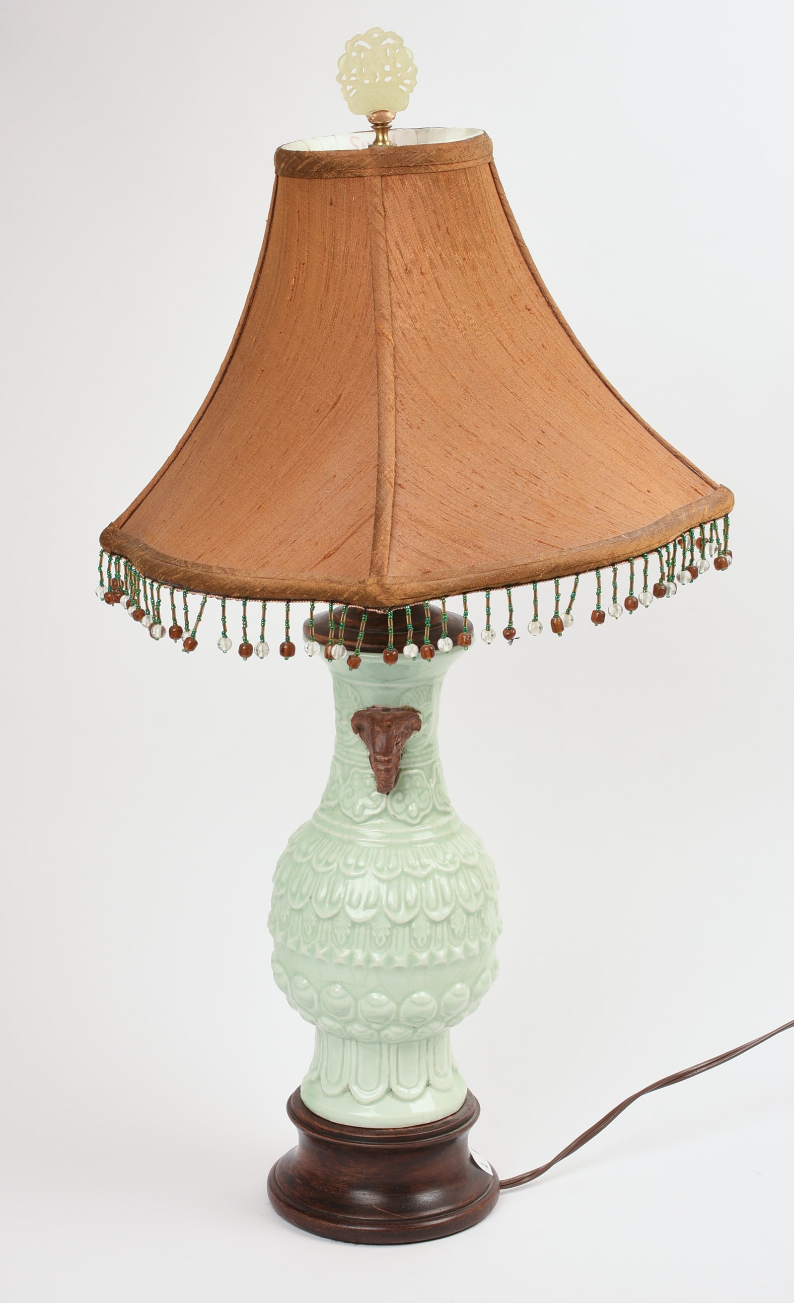 Chinese Celadon Glaze Table Lamp. - 5