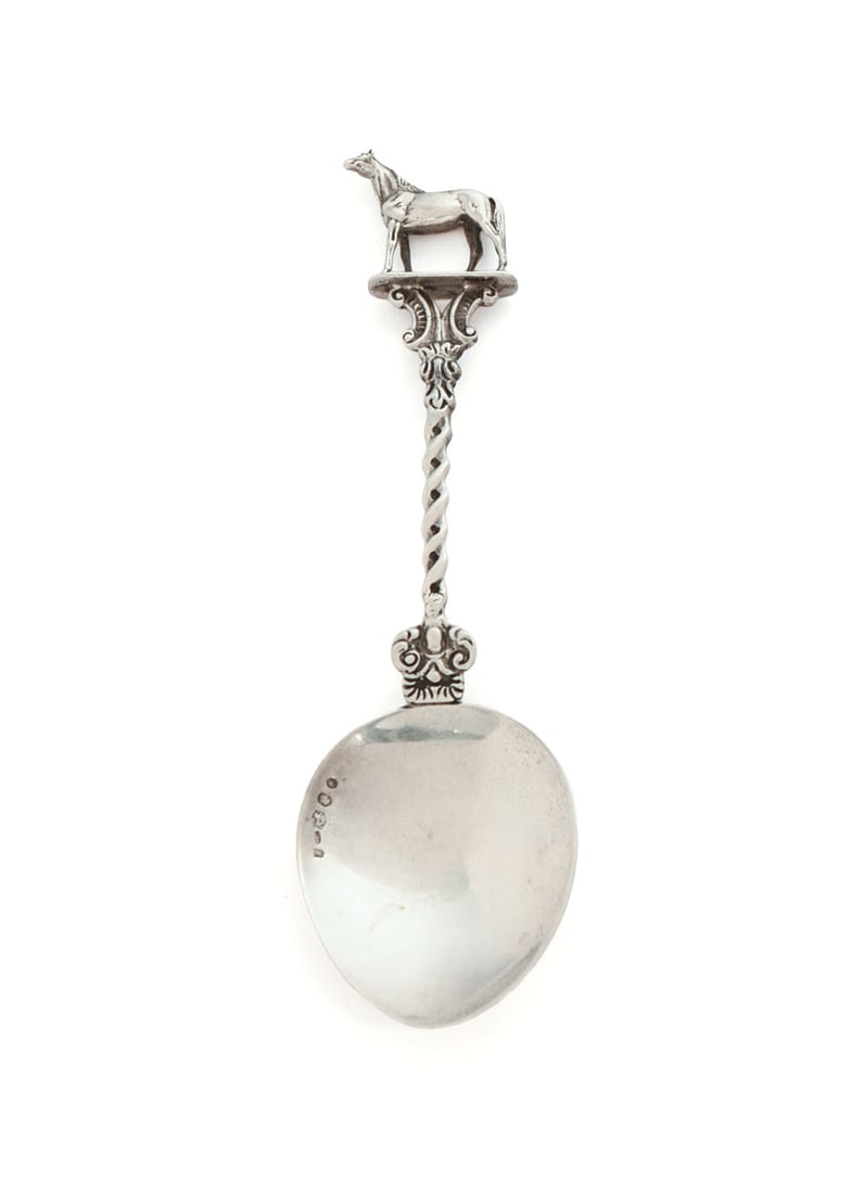 Sterling Silver Souveneir Spoon With Horse.: Length 6 inches, 26 grams.