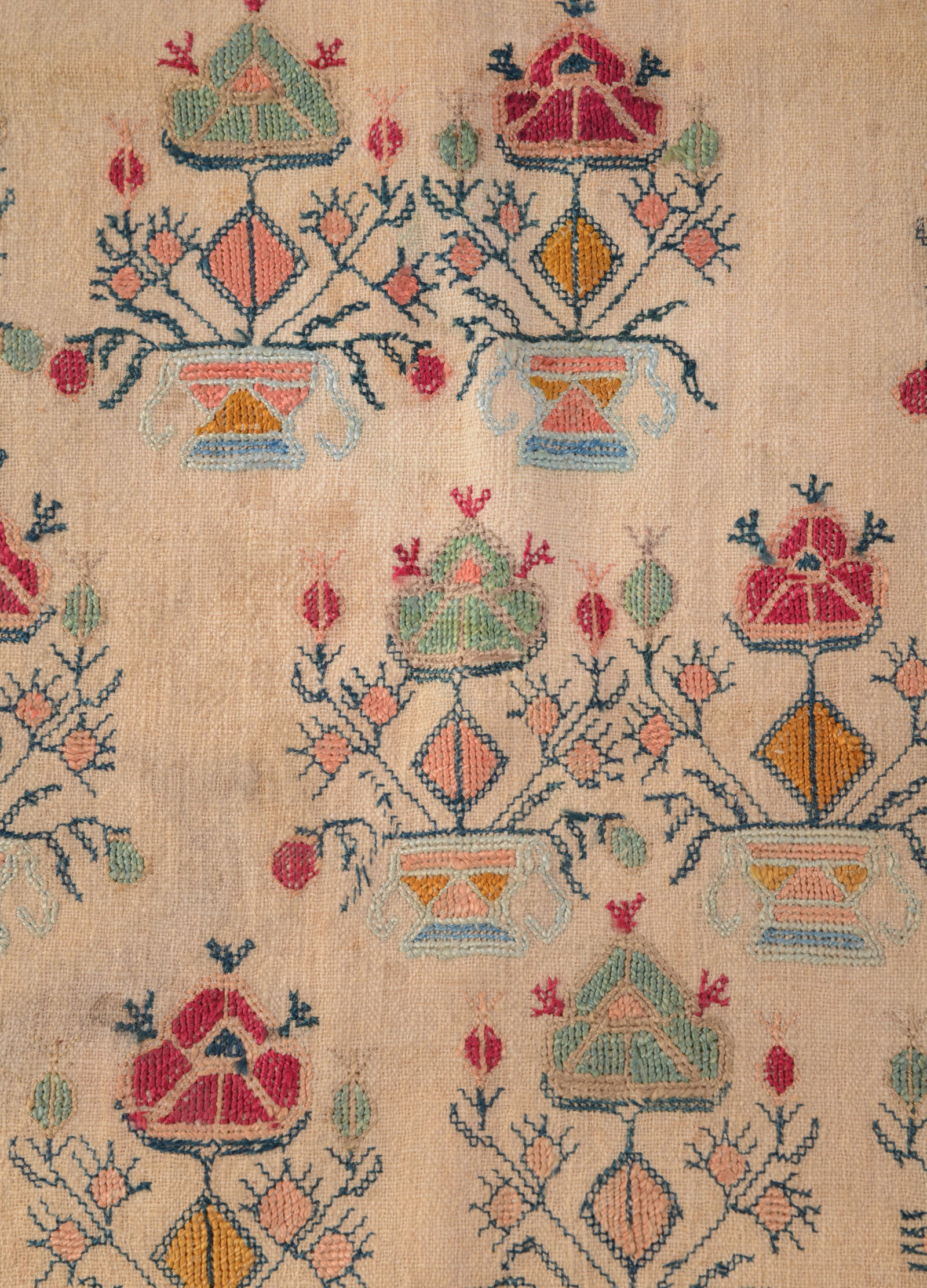 19th Century Needlepoint Sampler. - 2