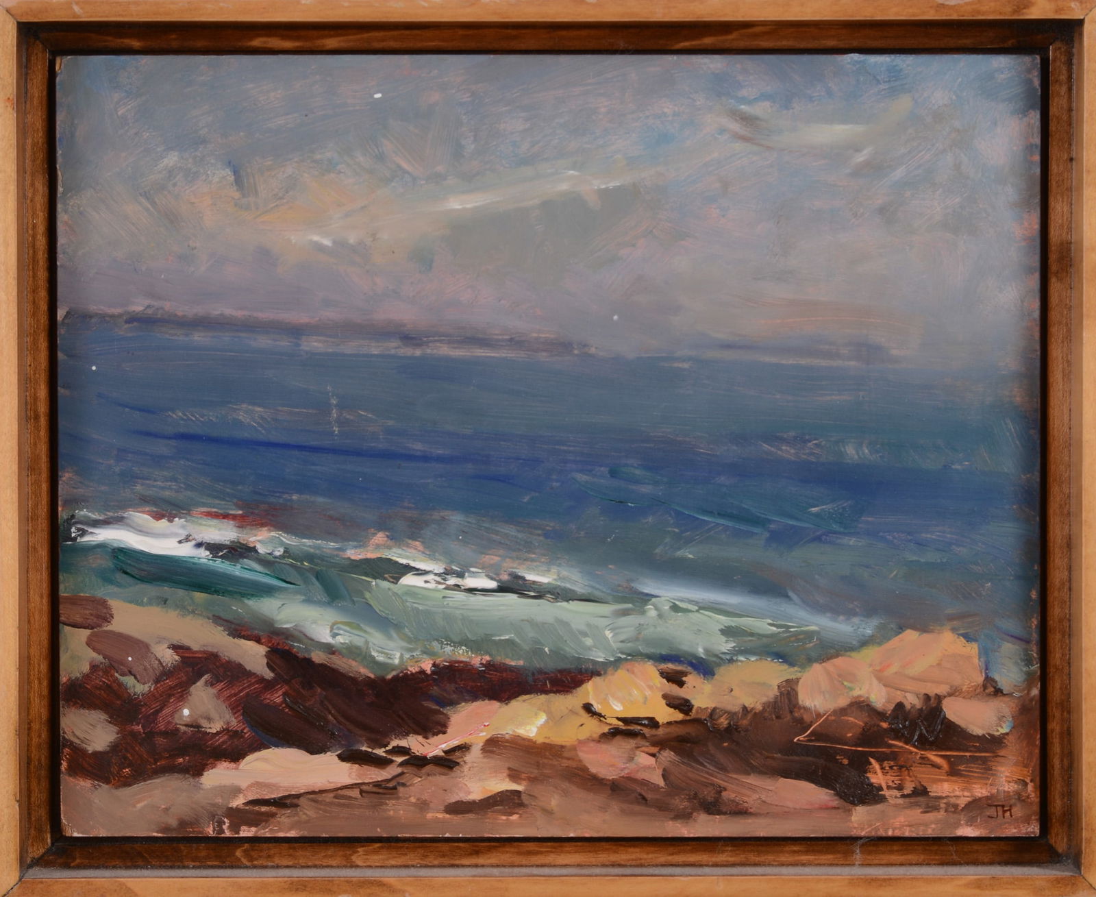 Joan Hooker. Surf.: Oil on panel, 6 x 8 inches, signed and titled on verso. Framed, 9 x 11 inches.