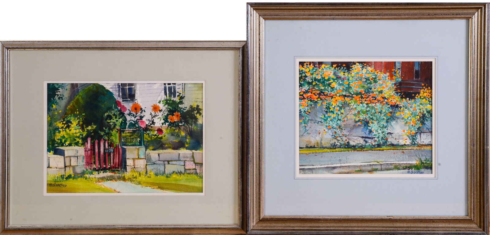 BERNARD GERSTNER (1925 - 2017). TWO STREET SCENES. (1 of 3)