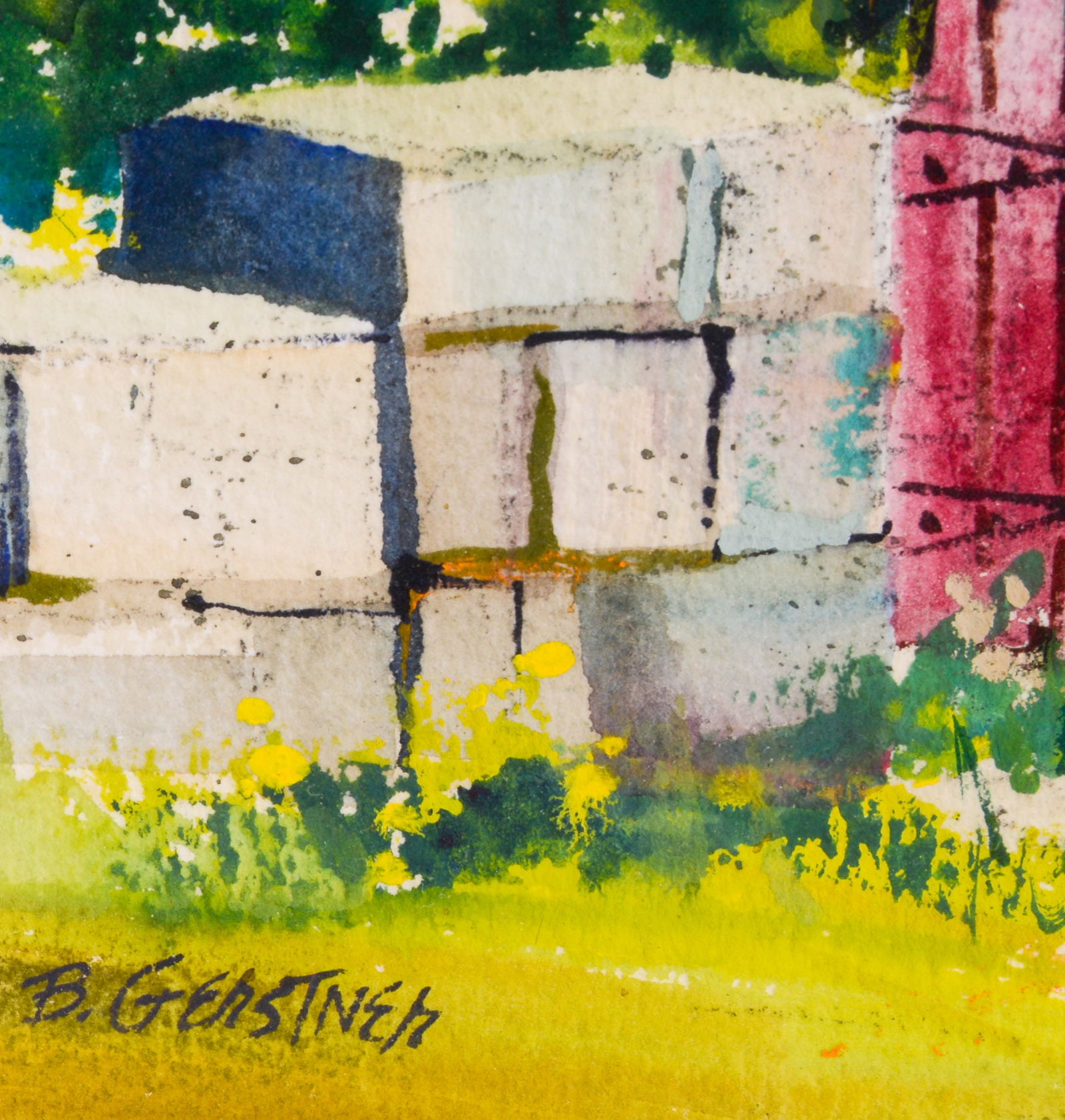 BERNARD GERSTNER (1925 - 2017). TWO STREET SCENES. - 2