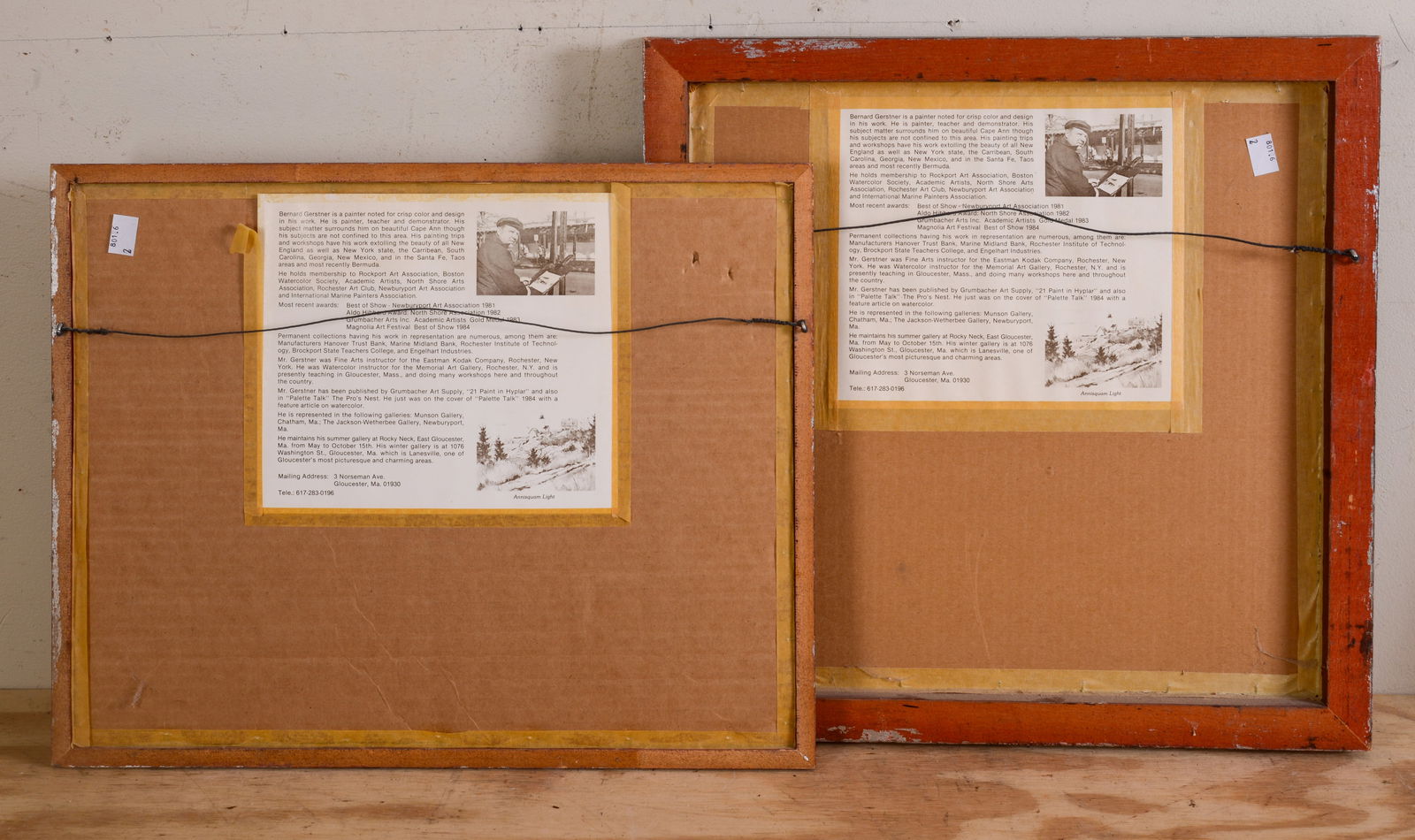 BERNARD GERSTNER (1925 - 2017). TWO STREET SCENES. - 3