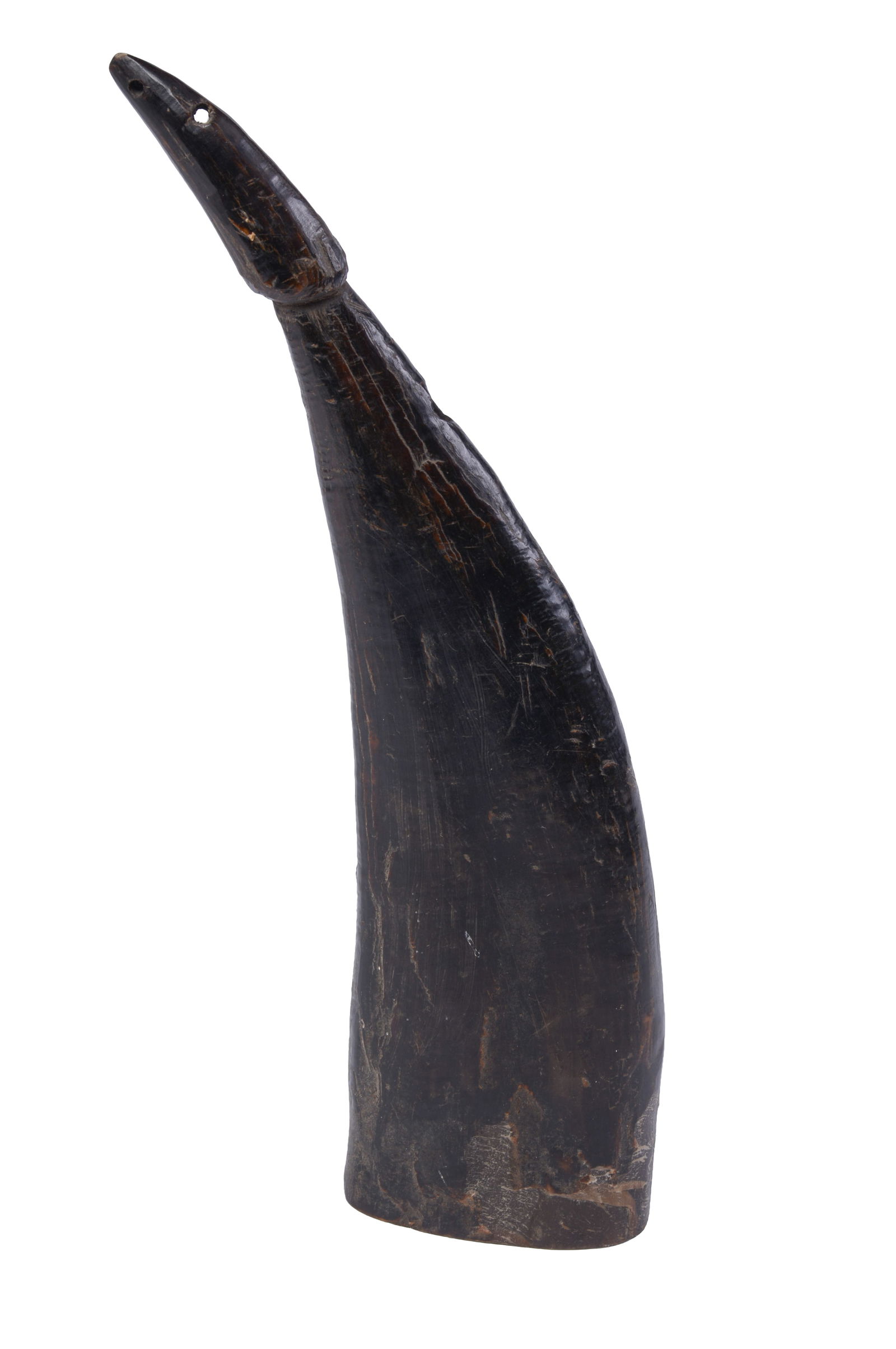 Antique Powder Horn.: Length 12 inches. Lacking cover.
