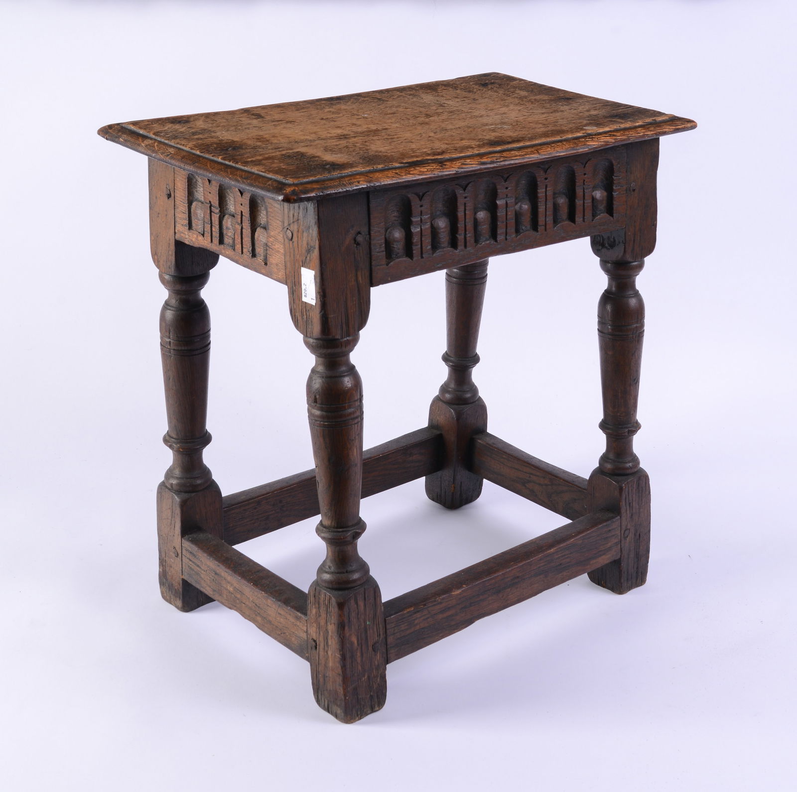 Early Oak Joint Stool. - 2