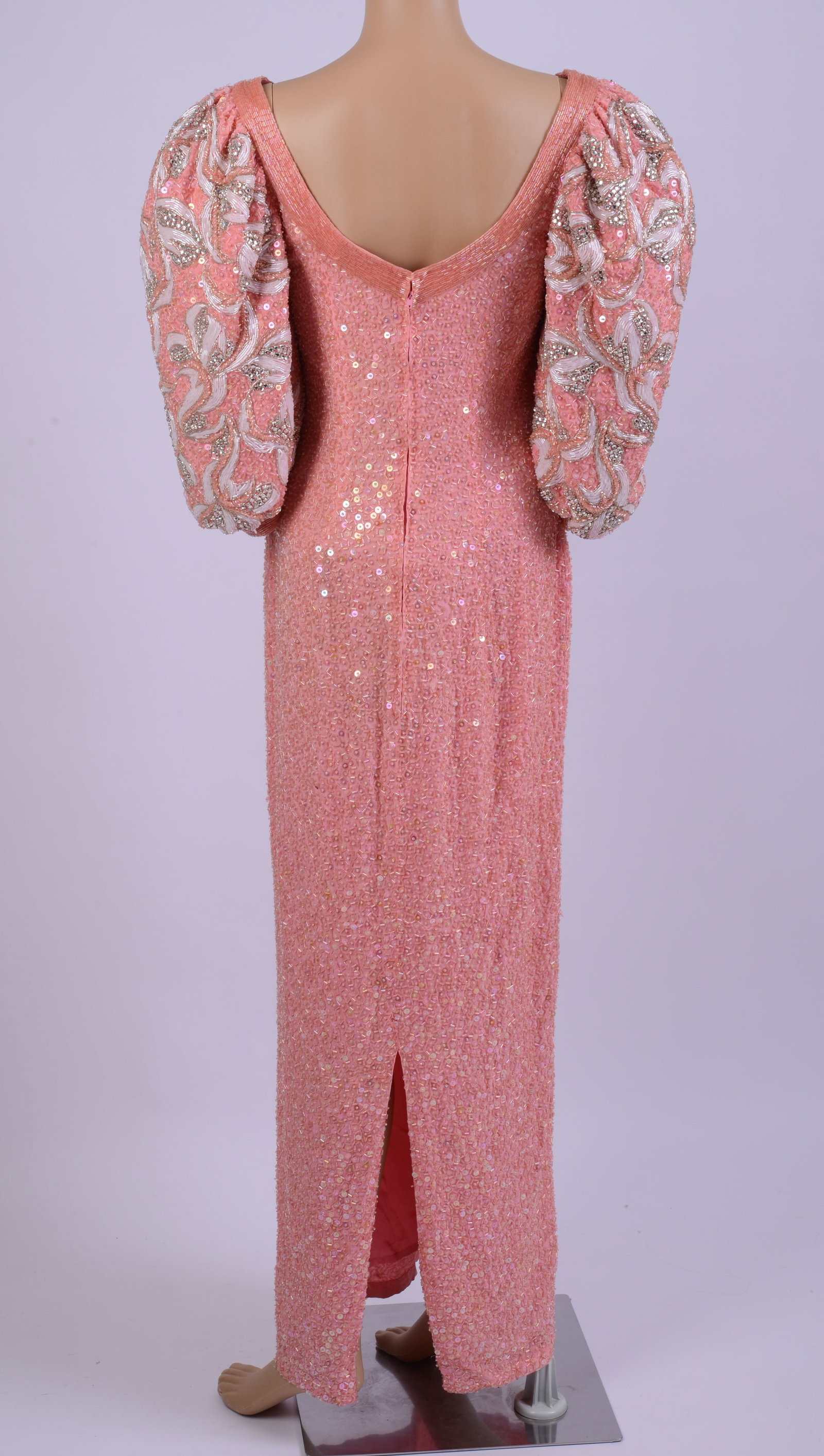 Pink Sequined Dress. - 3