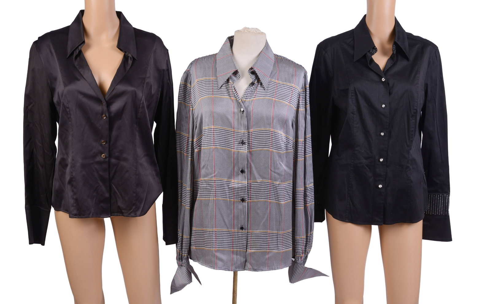 Three Escada Blouses.: Size 42. Good condition. From the collection of Jane Morgan.