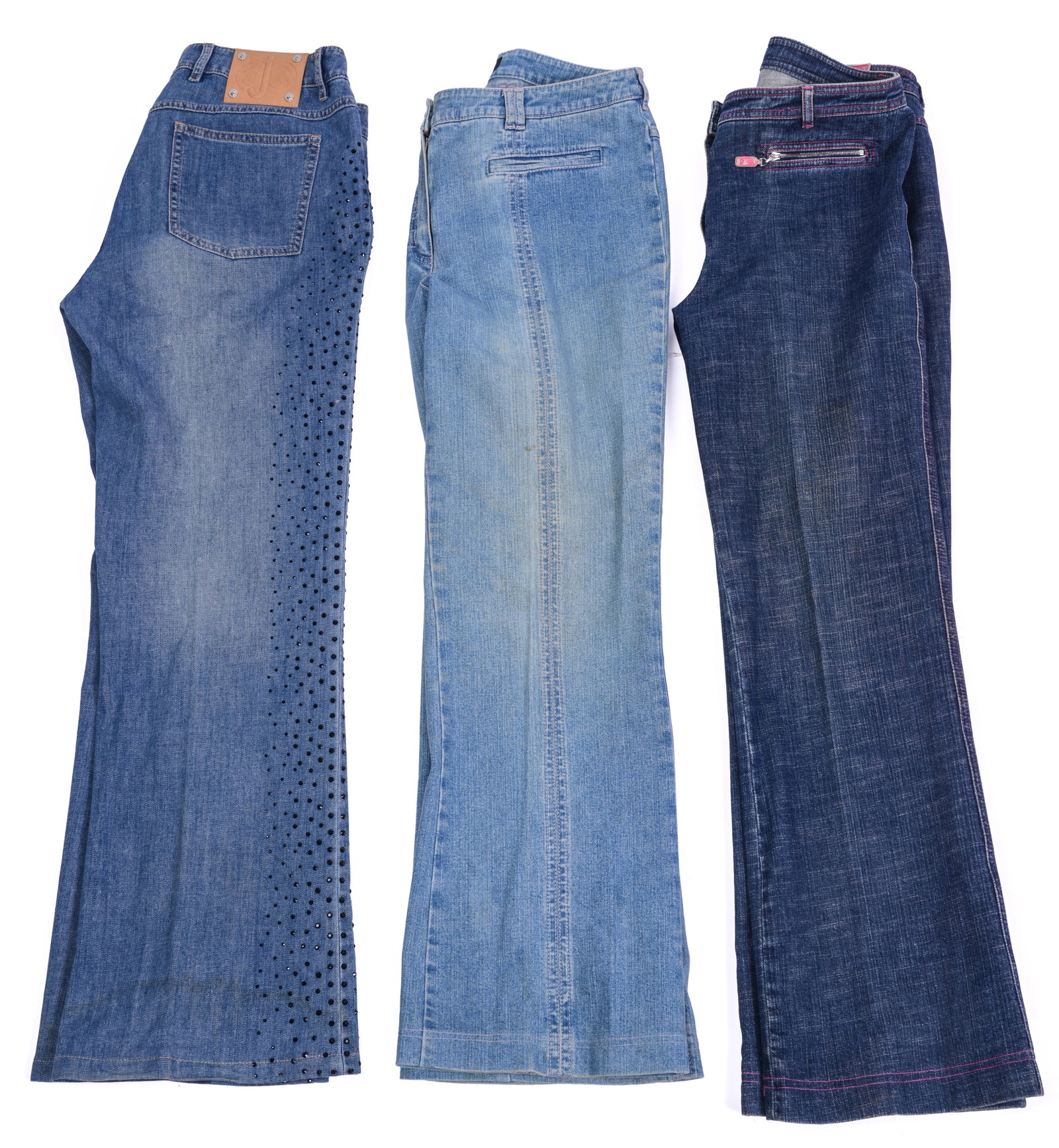 Three Pairs of Escada Jeans.: Size 40. Good condition. From the collection of Jane Morgan.