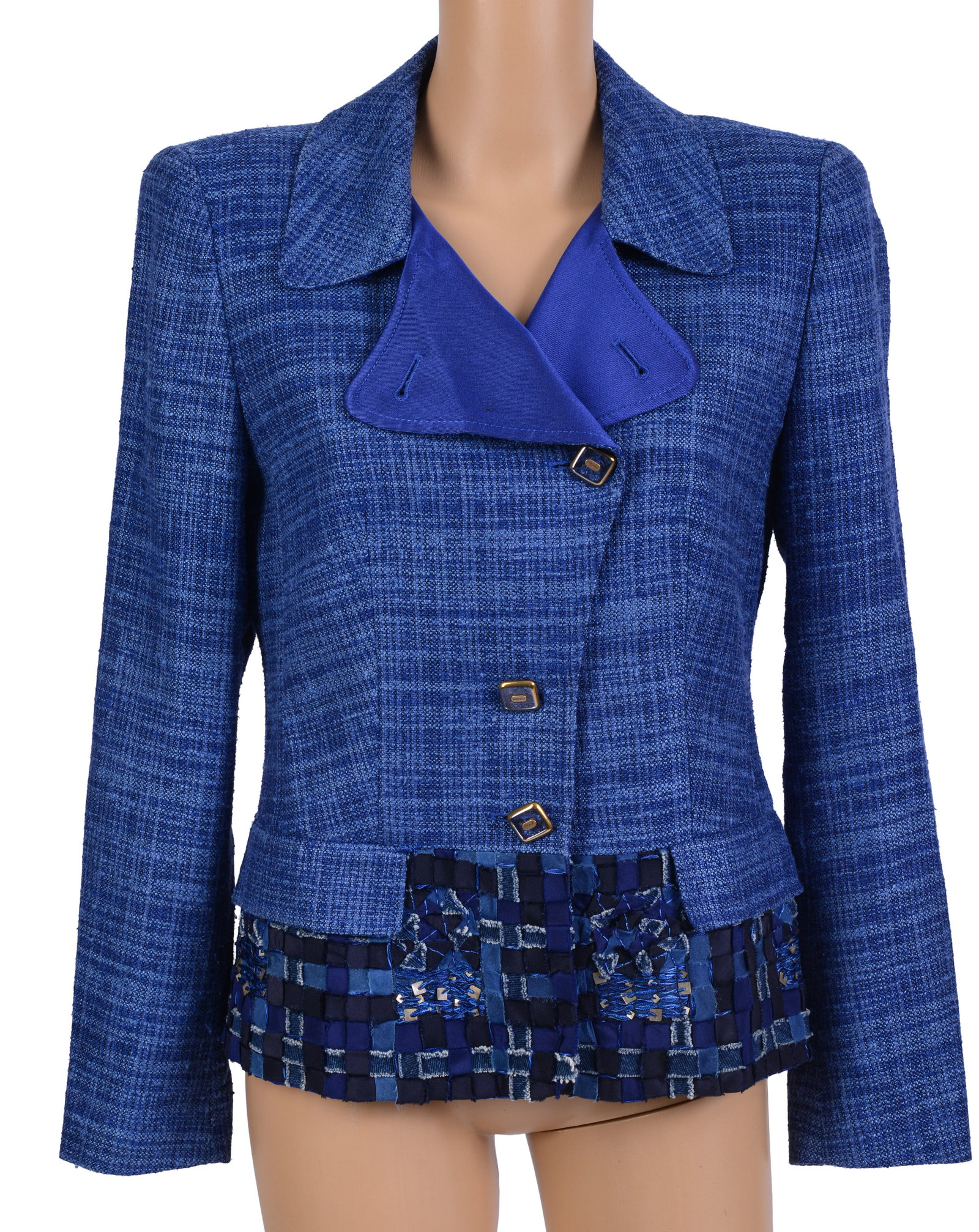Escada Blazer in Blue.: Size 38. Good condition. From the collection of Jane Morgan.