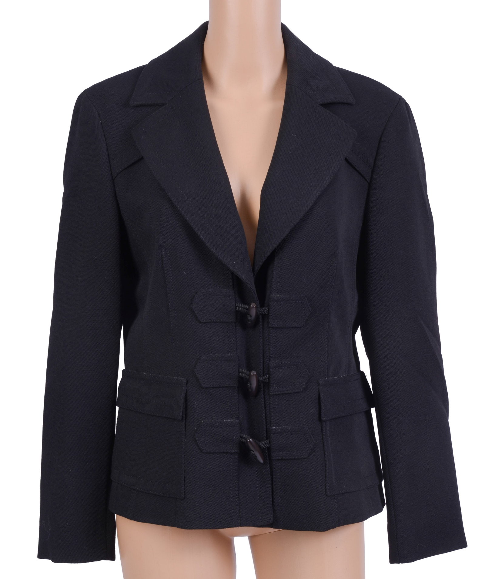 Escada Sport Blazer in Black.: Size 40. Good condition. From the collection of Jane Morgan.