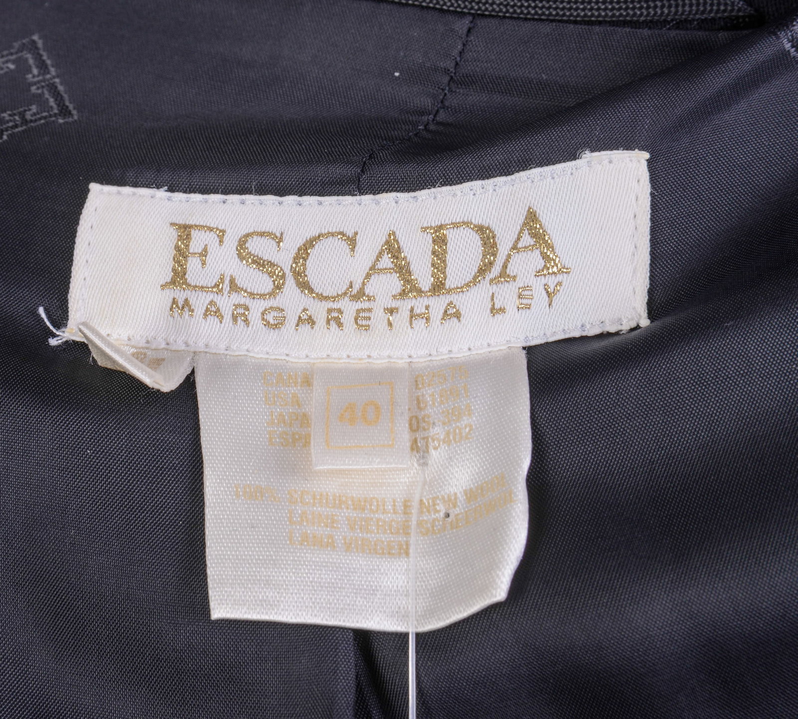 Escada Jacket in Navy. - 6