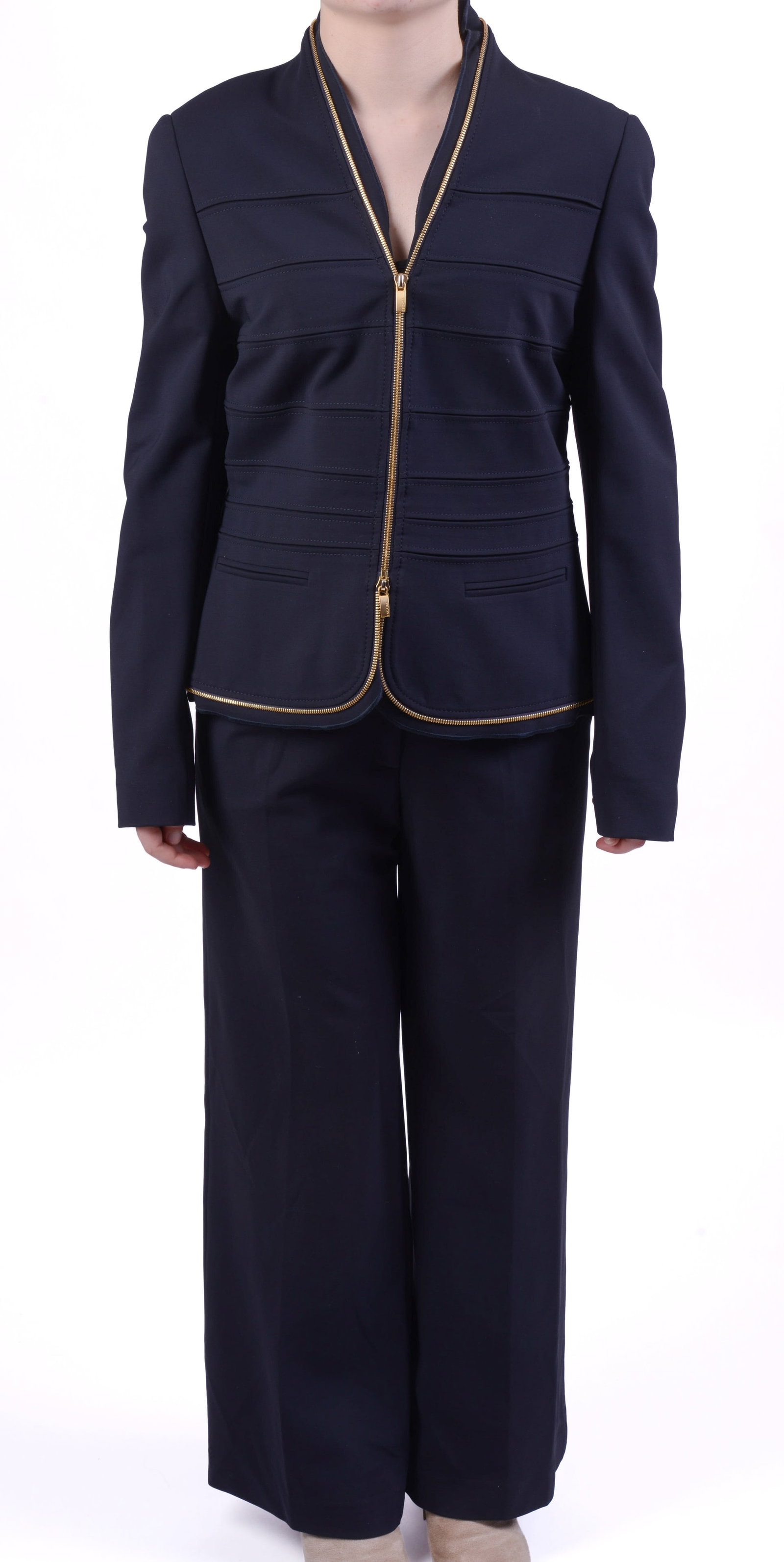 Escada Blazers and Pants.: Sizes 40 and 38. Blazer length 24 inches. Good condition. From the collection of Jane Morgan.