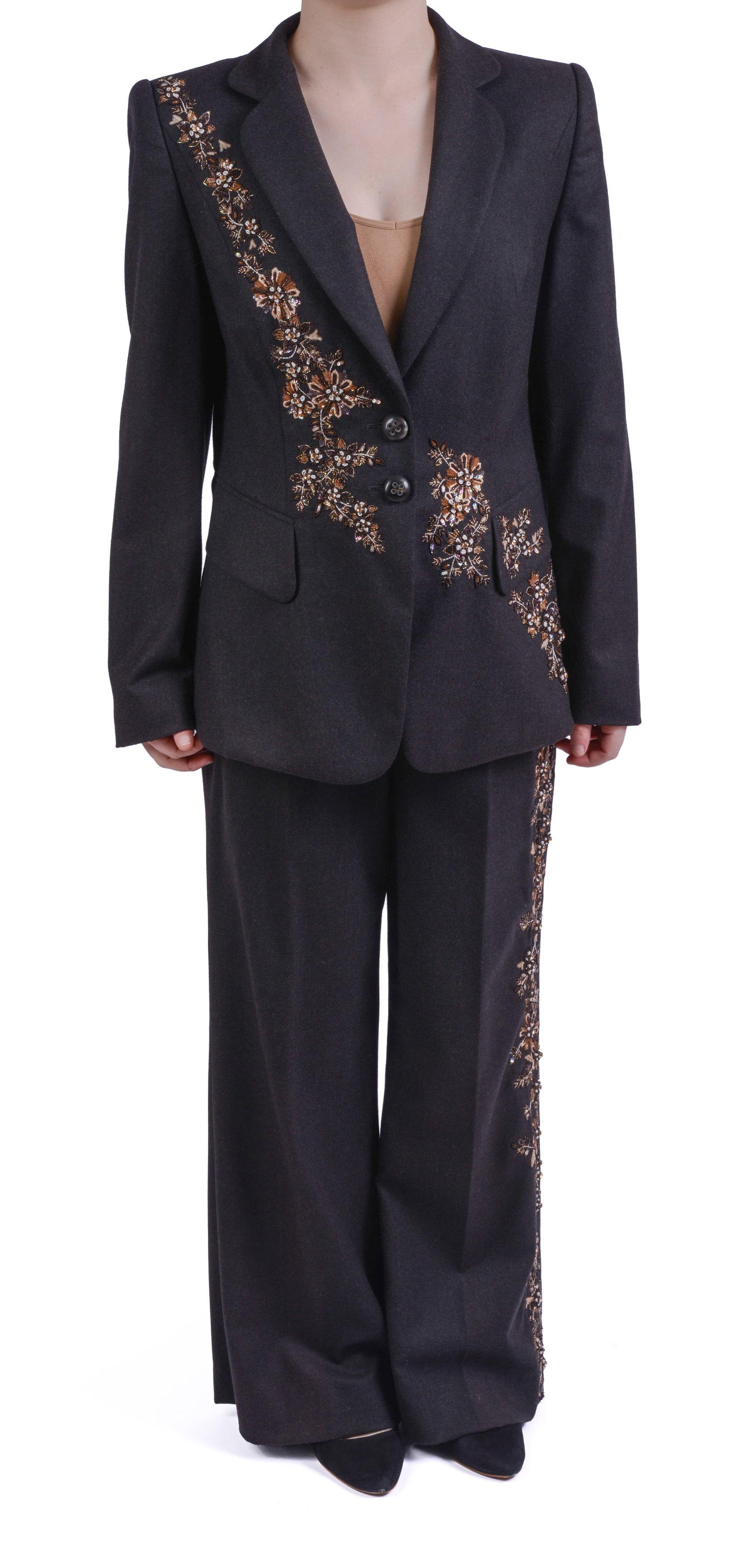 Escada Blazer and Pants with Beaded Decoration. (1 of 5)
