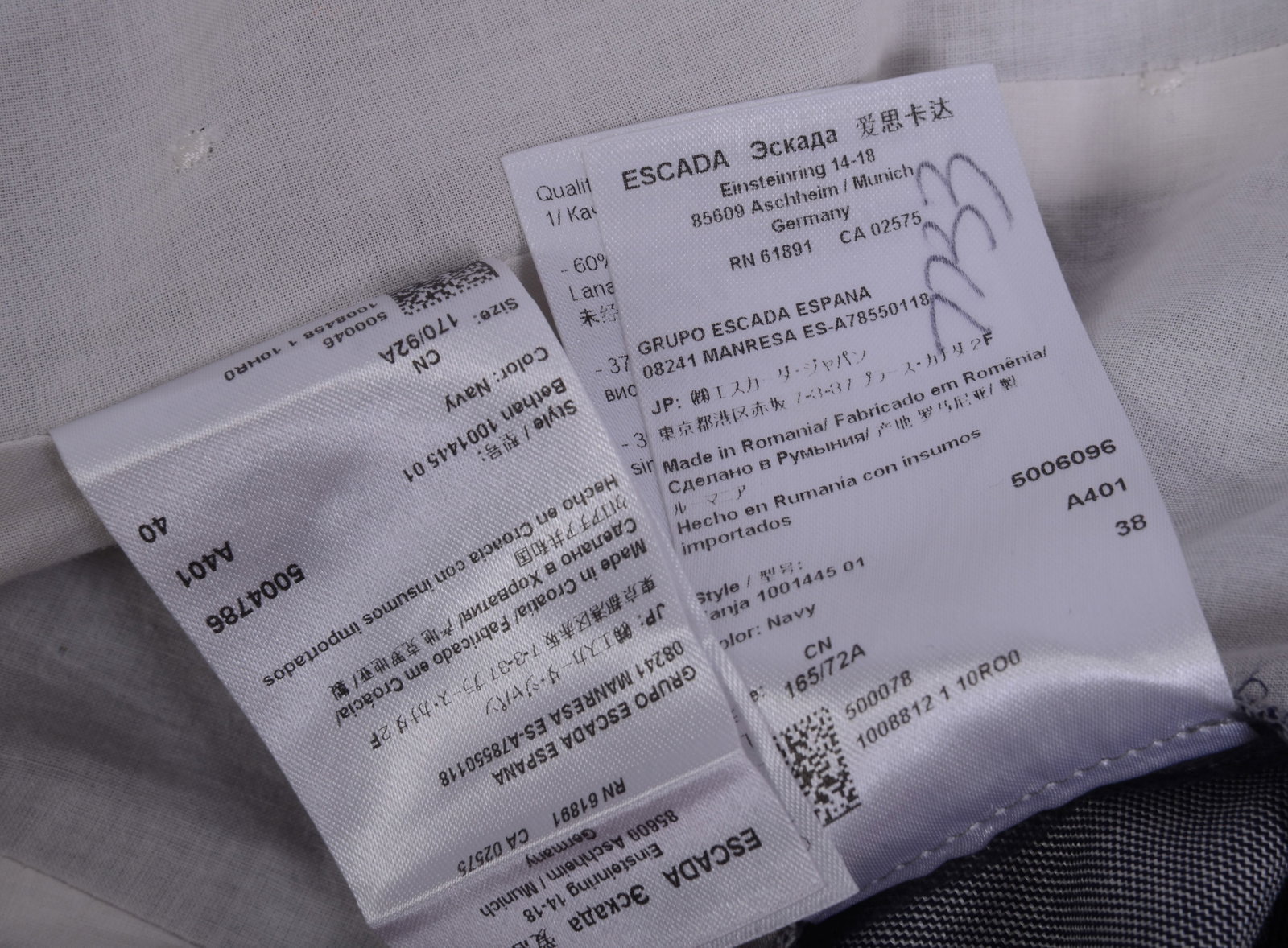 Escada Gray Blazer and Pants. - 5