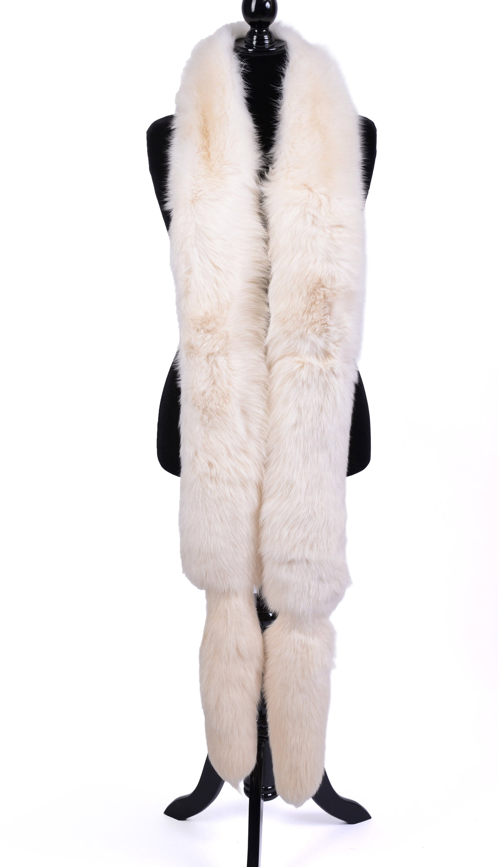 Long Ermine Fur Stole.: Length 8 feet 6 inches. From the collection of Jane Morgan.