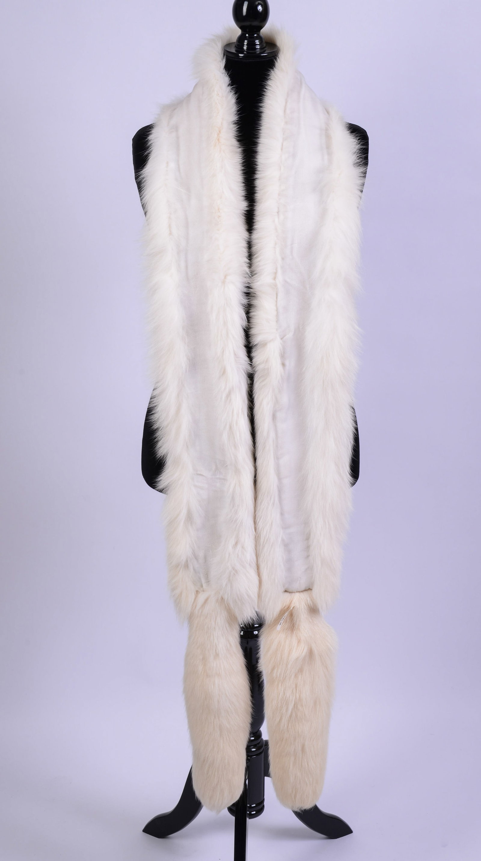 Long Ermine Fur Stole. - 2