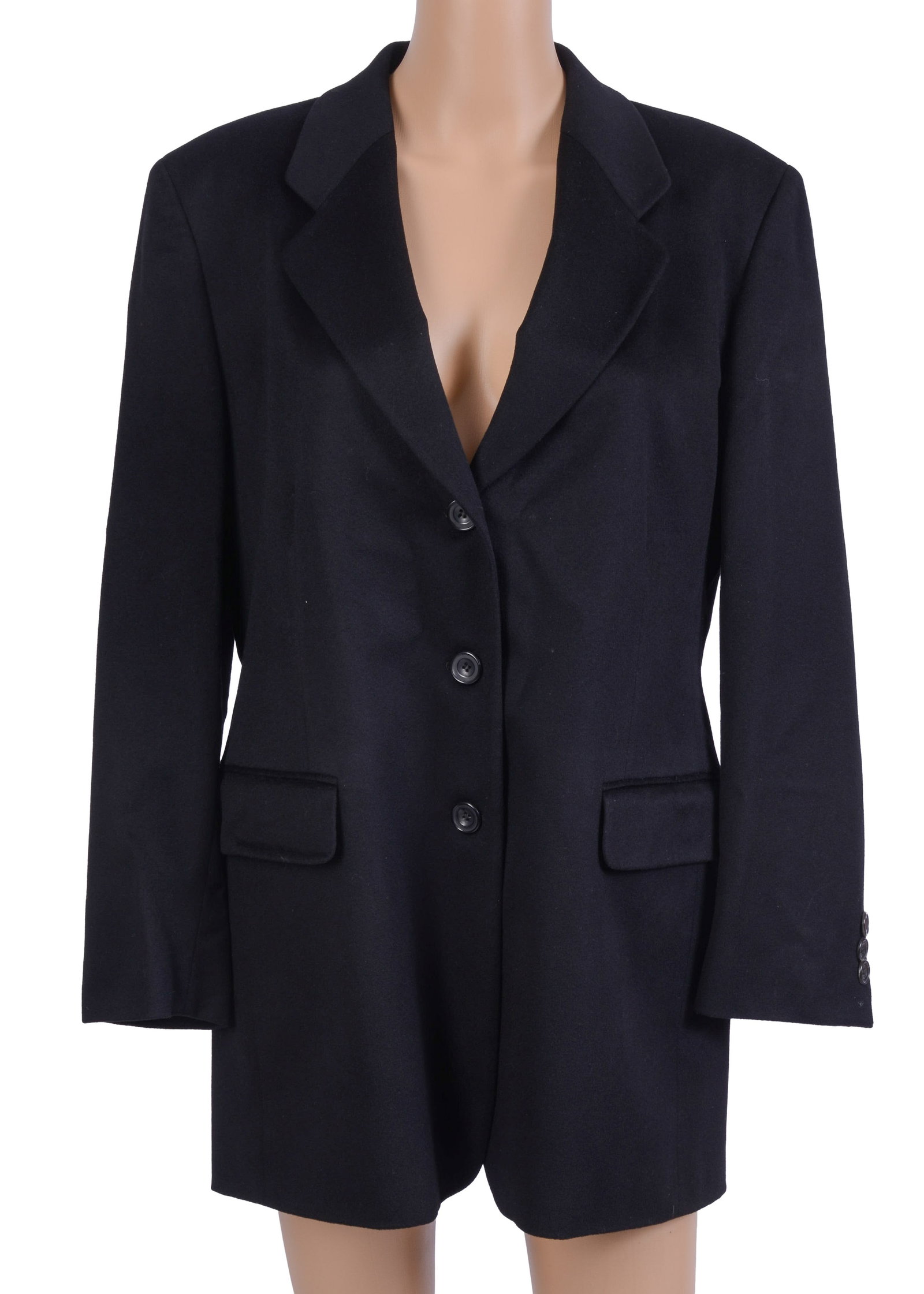 Patricia Morange Cashmere Blazer.: Size 46, length 30 inches. Good condition. From the collection of Jane Morgan.