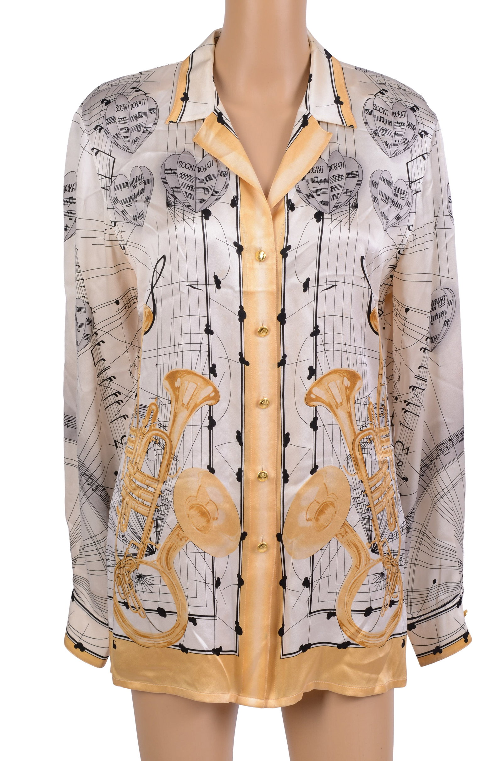 Escada Silk Musical Blouse. (1 of 4)