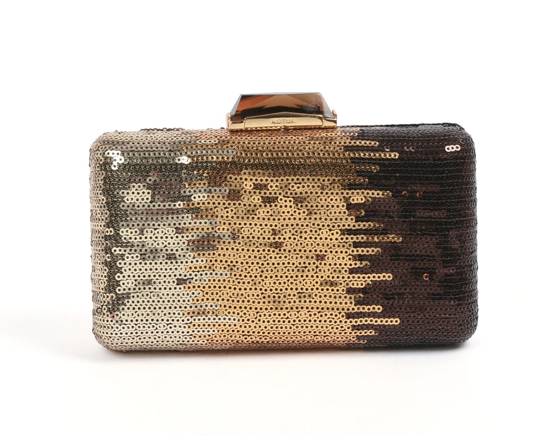 Kotur Sequined Clutch.: From the collection of Jane Morgan. 4 x 7 inches.