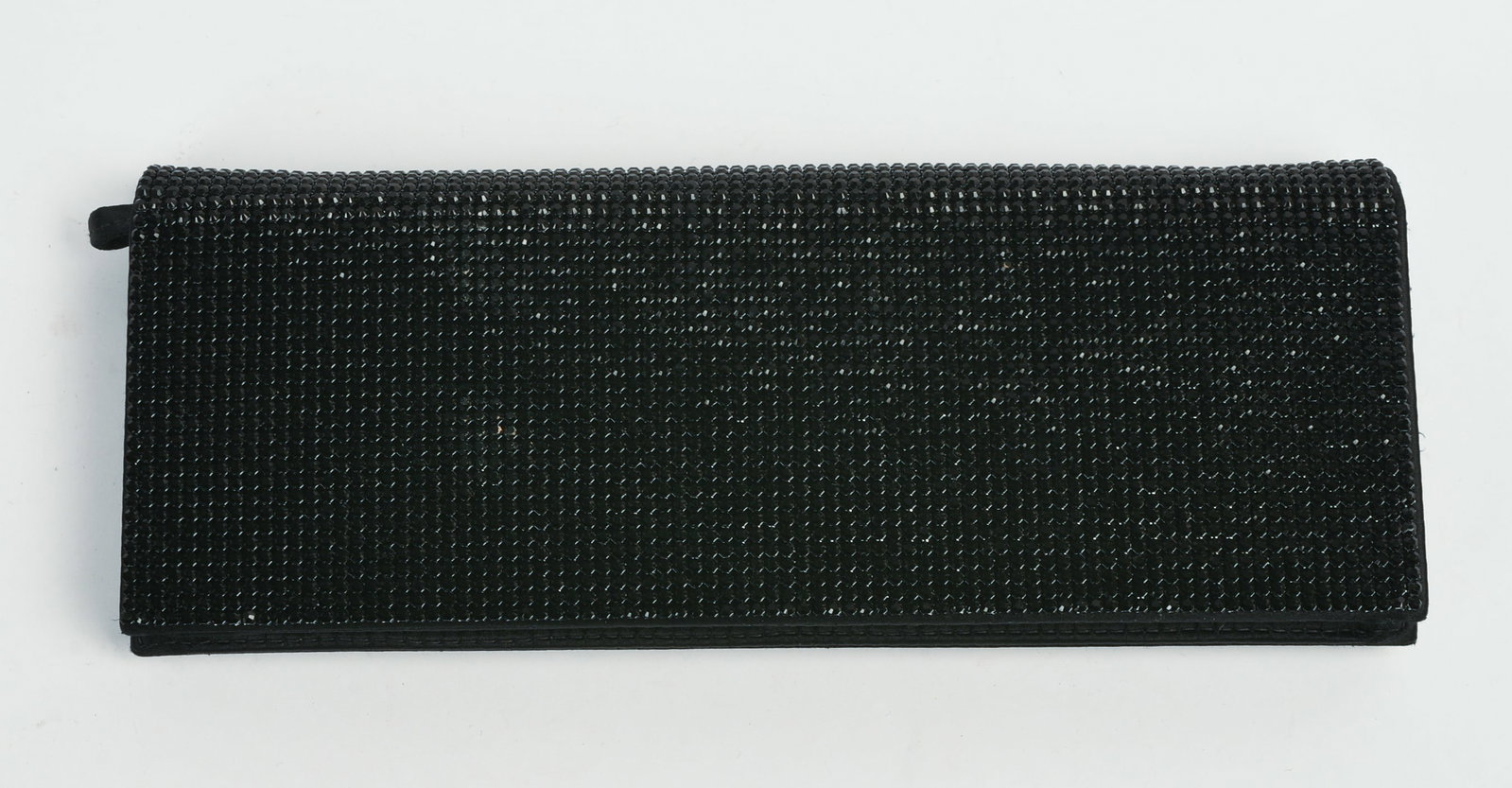 Escada Black Rhinestone Clutch. - 2