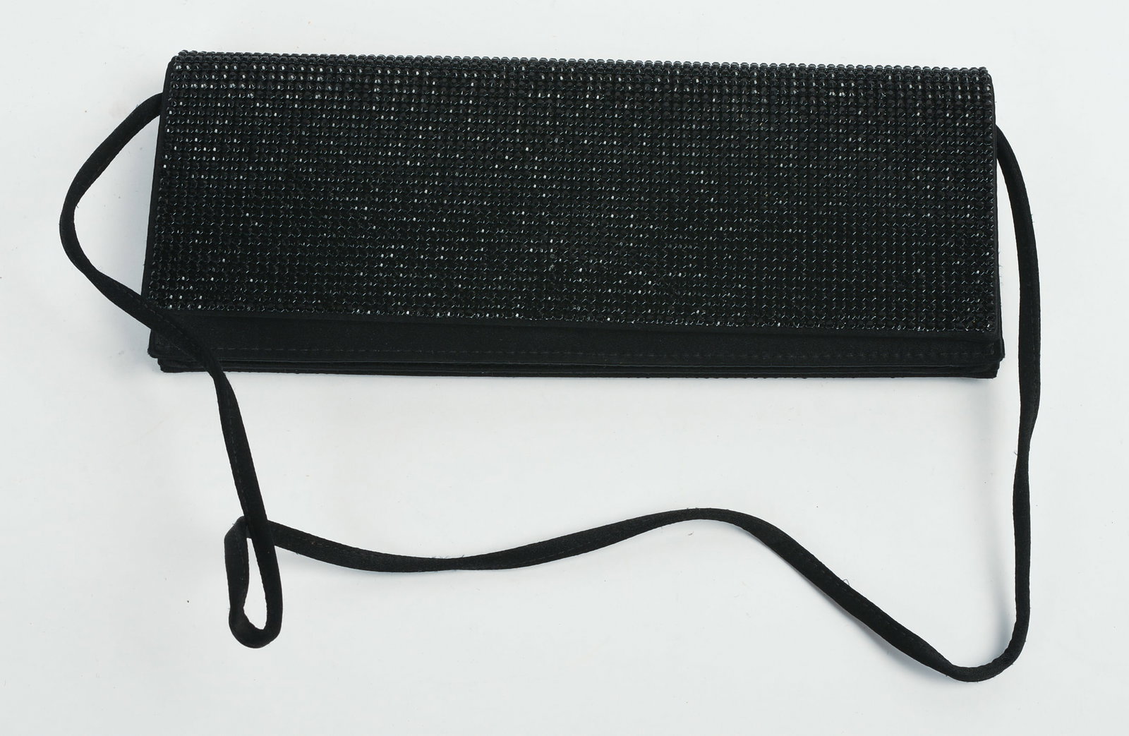 Escada Black Rhinestone Clutch. - 4