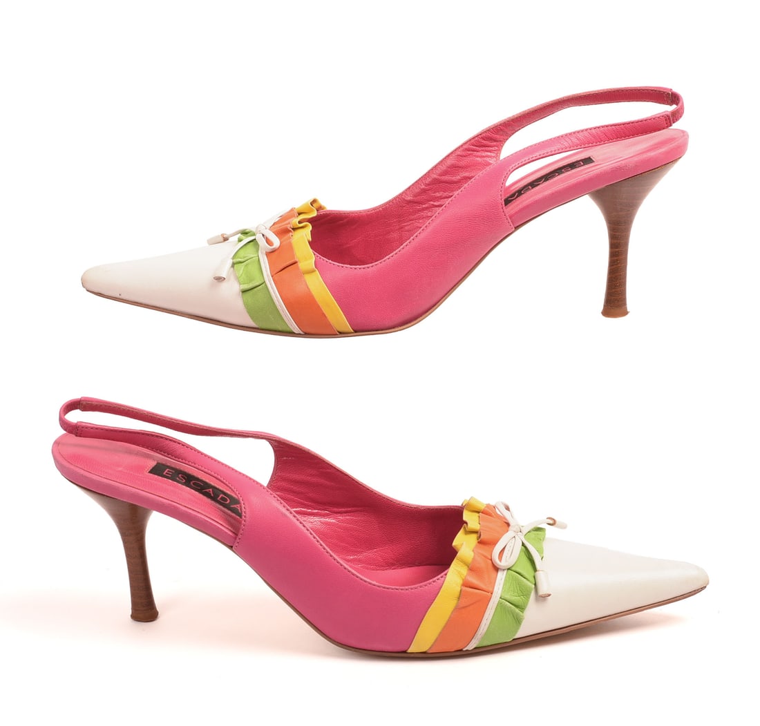 Retro Escada Heels.: Size 39. Good condition. From the collection of Jane Morgan.