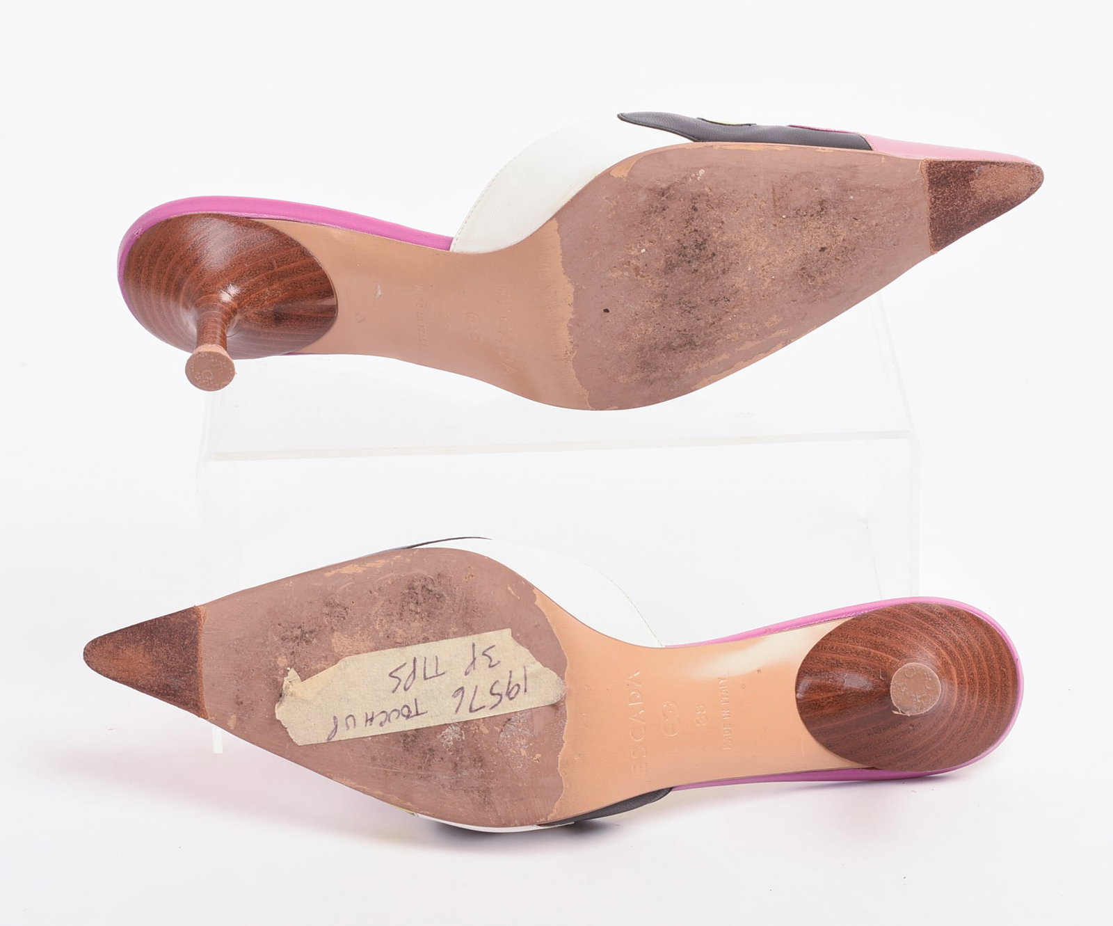 Escada Multi-Colored Kitten Heels. - 5